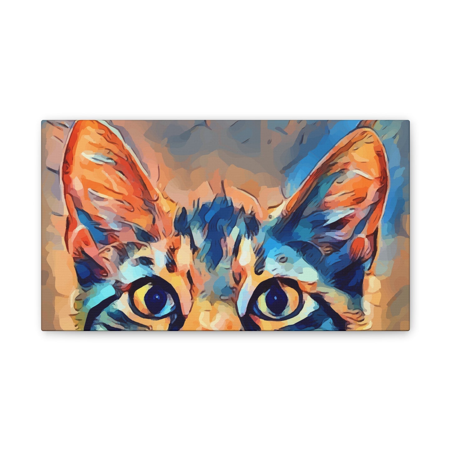 Spying Kitty - Canvas Stretched, 0.75"