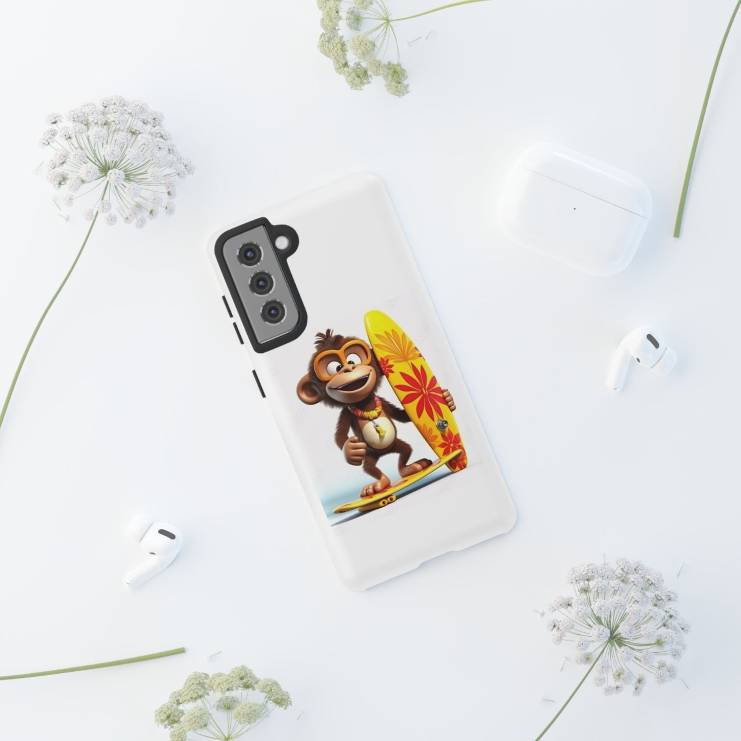 Surfer Monkey -Tough Whimsical Phone Cases