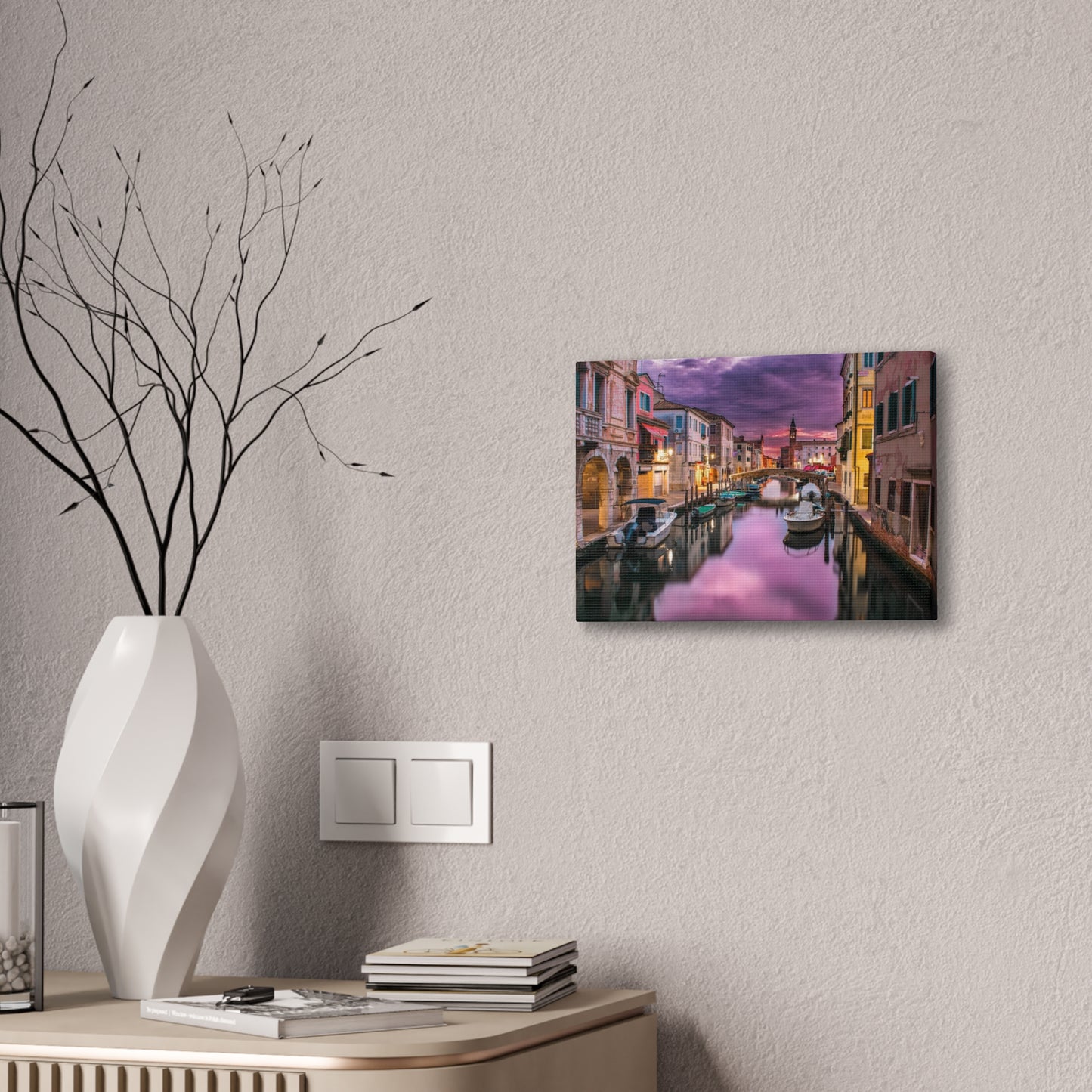 Venice Canal - Canvas Stretched, 0.75"