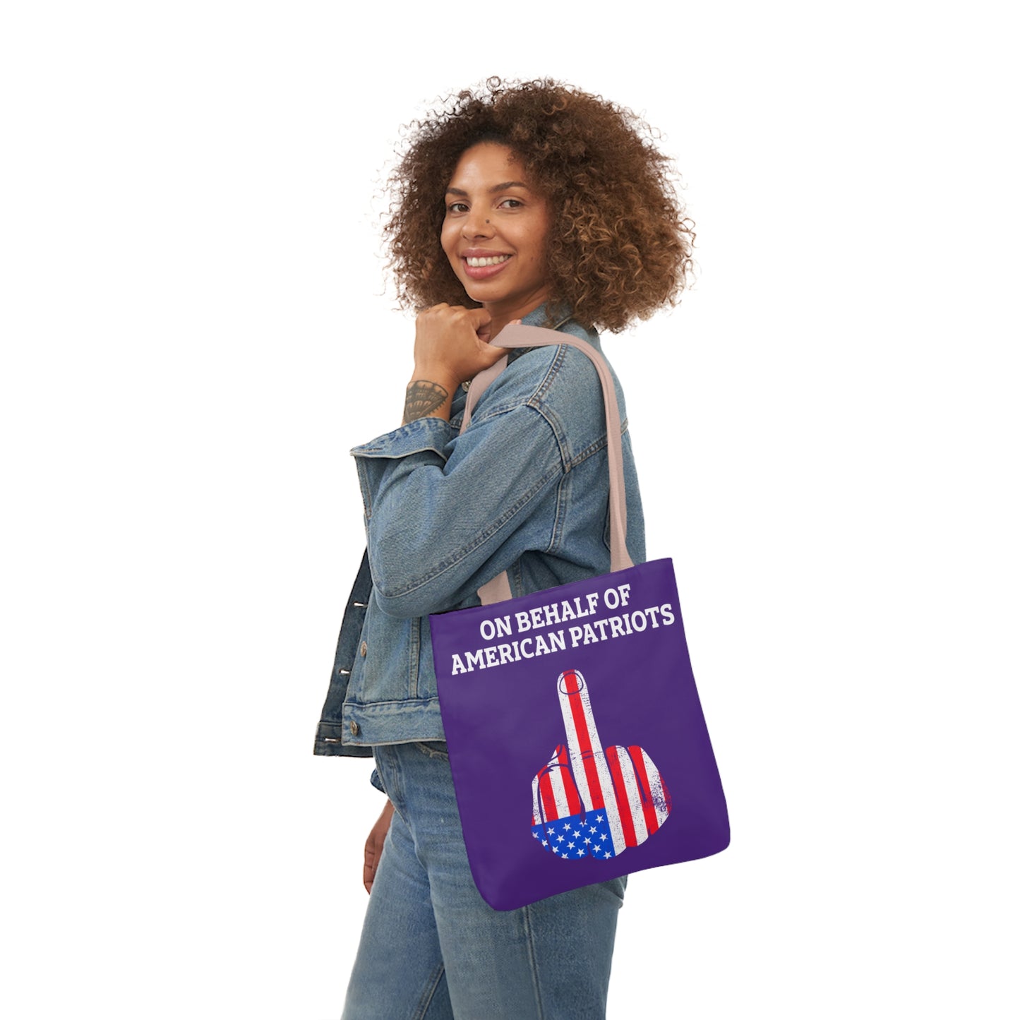 On Behalf - Canvas Tote Bag, 5-Color Straps veterans - Patriotic