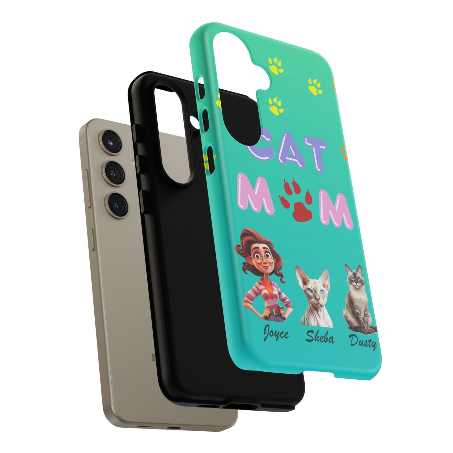 Cat Mom - Tough Cases - Mother's Day - Whimsical