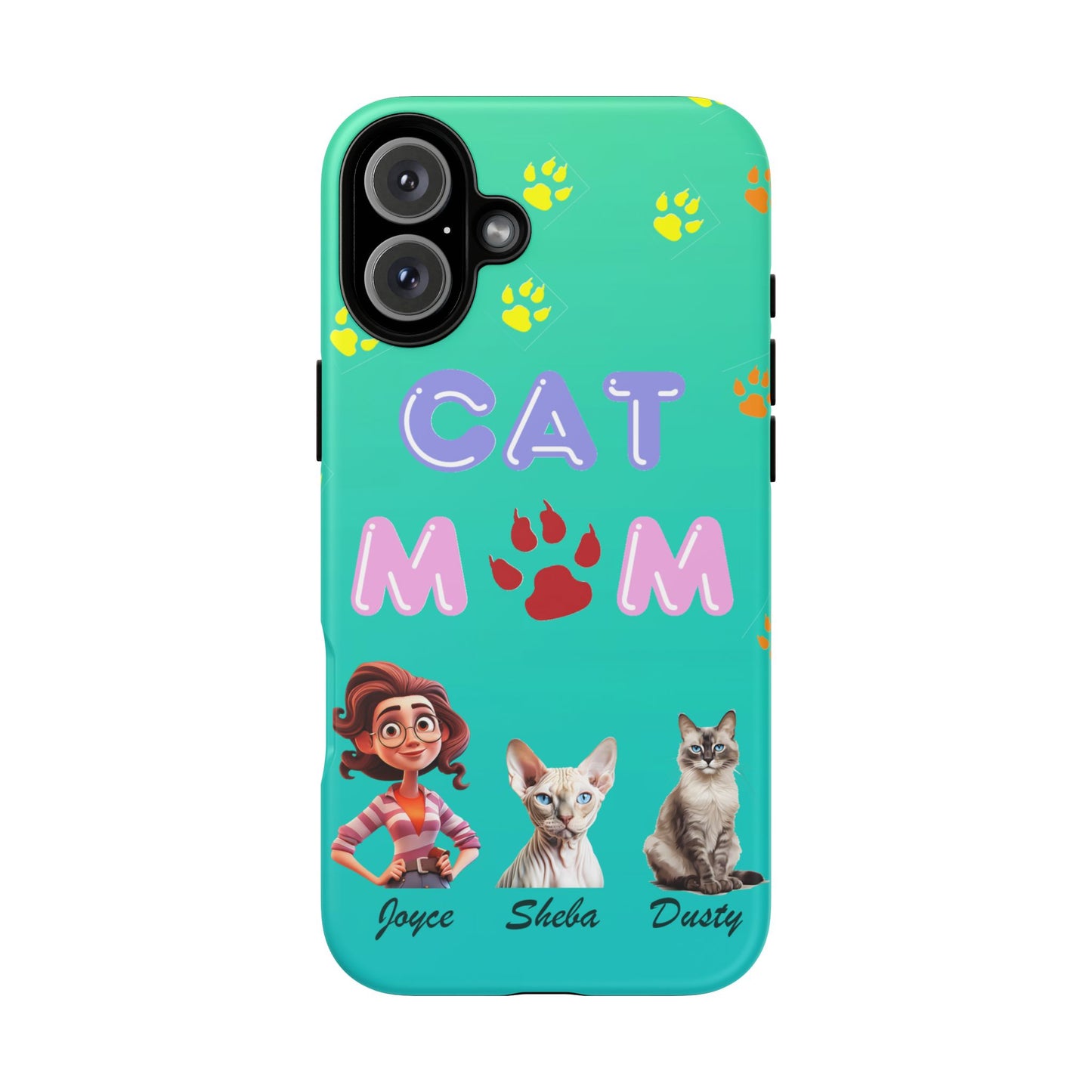 Cat Mom - Tough Cases - Mother's Day - Whimsical