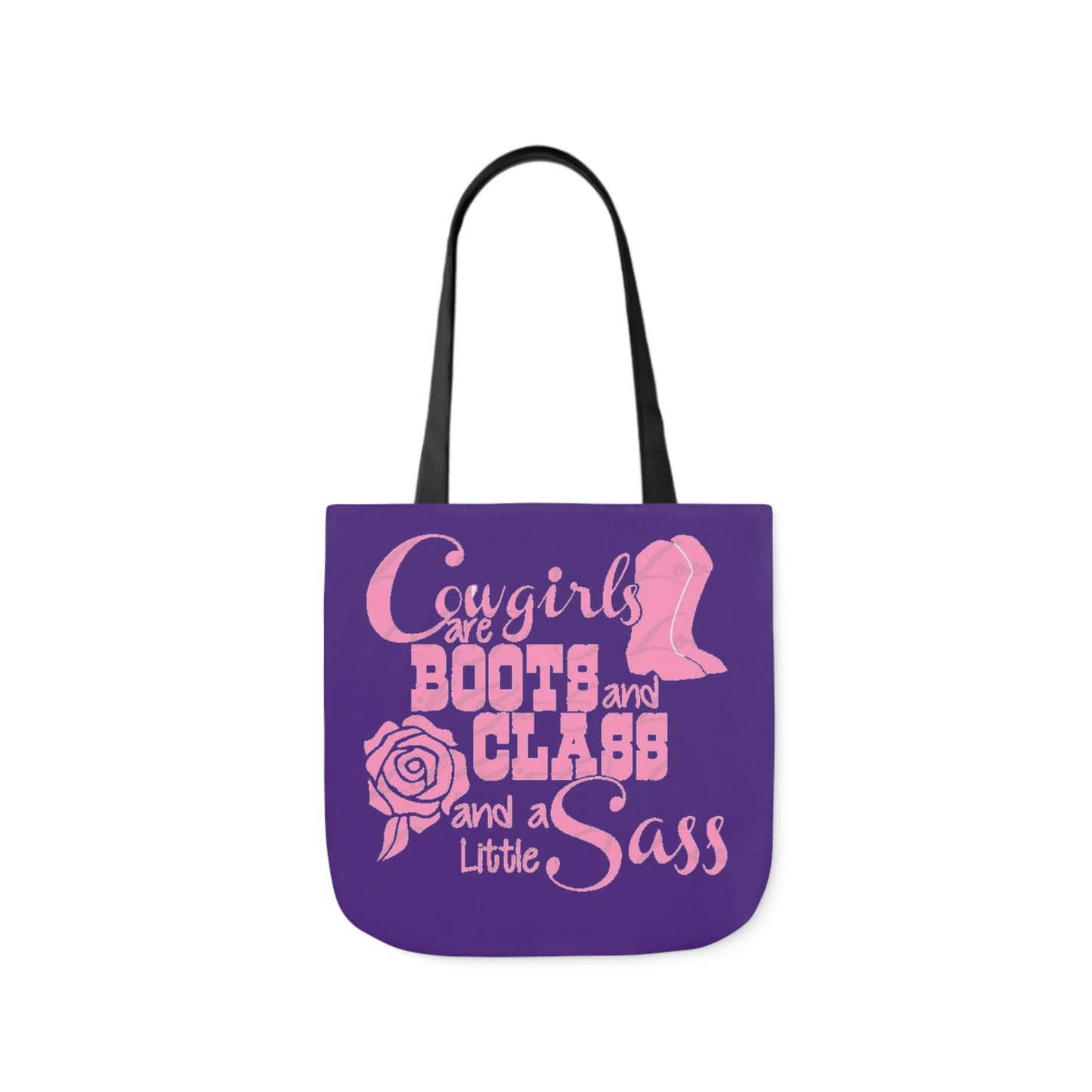 Cowgirl - Canvas Tote Bag, 5-Color Straps