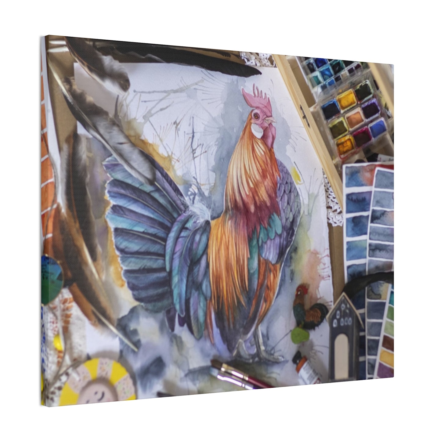 Rooster Art - Canvas Stretched, 0.75"