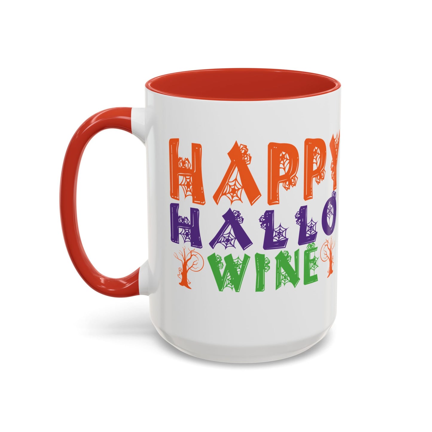 Happy Hallo Wine -Accent Coffee Mug (11, 15oz) - Halloween