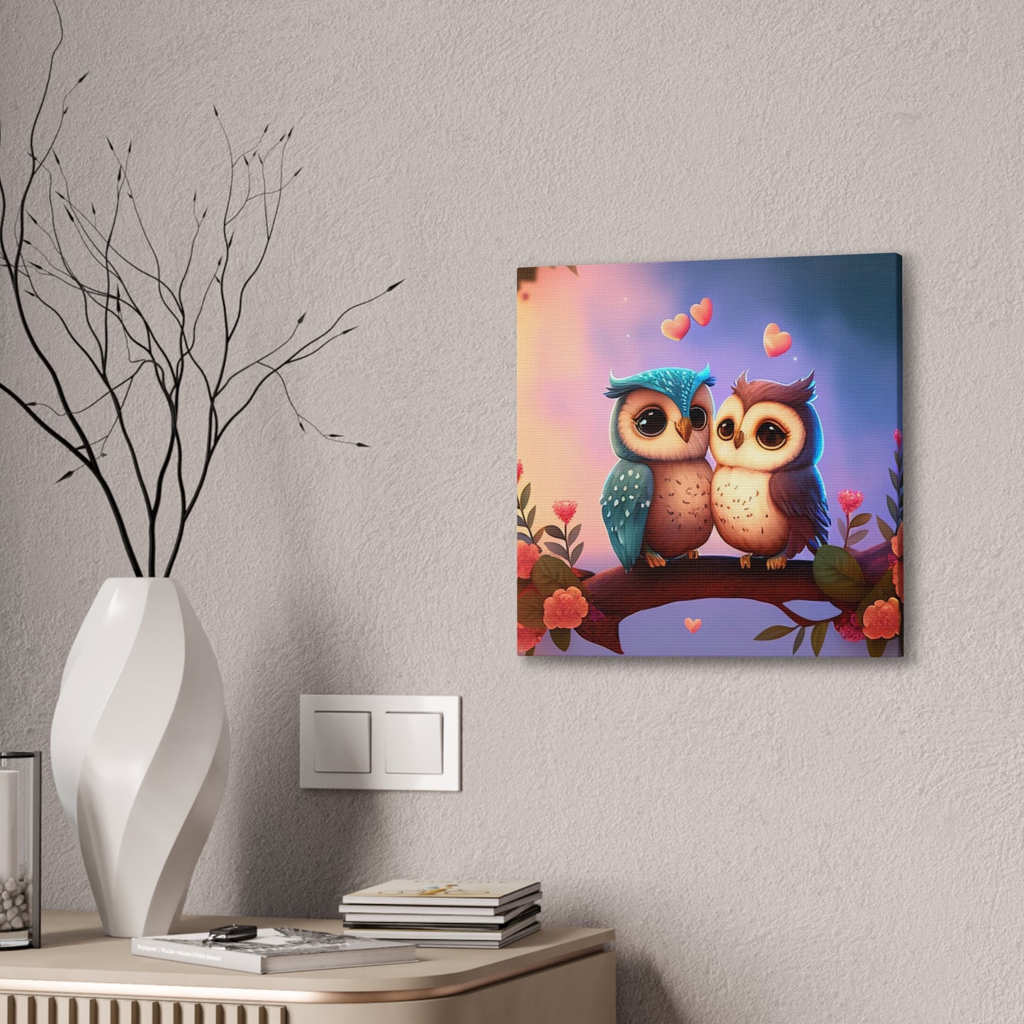 Love Birds - Canvas Stretched, 0.75"