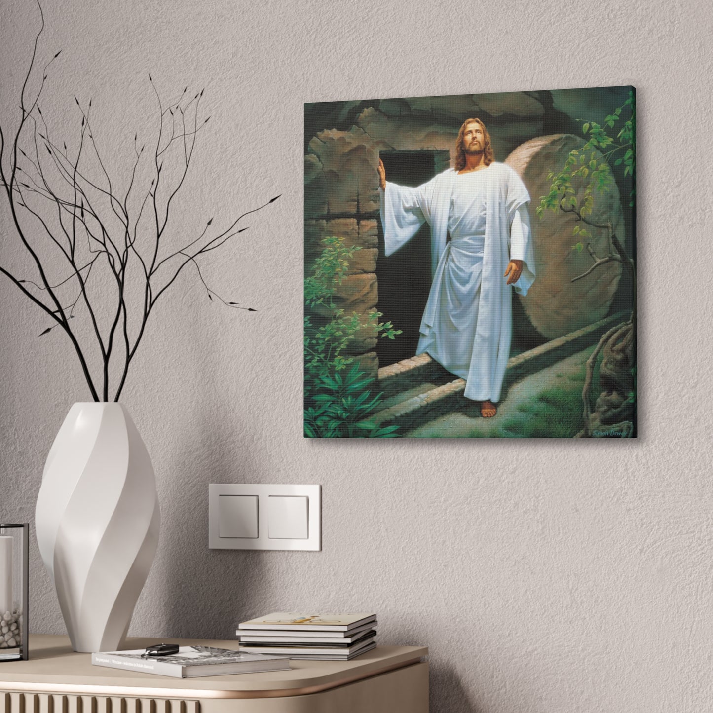 He is Risen - Canvas Stretched, 0.75" - Easter - Mother's Day - Father's Day