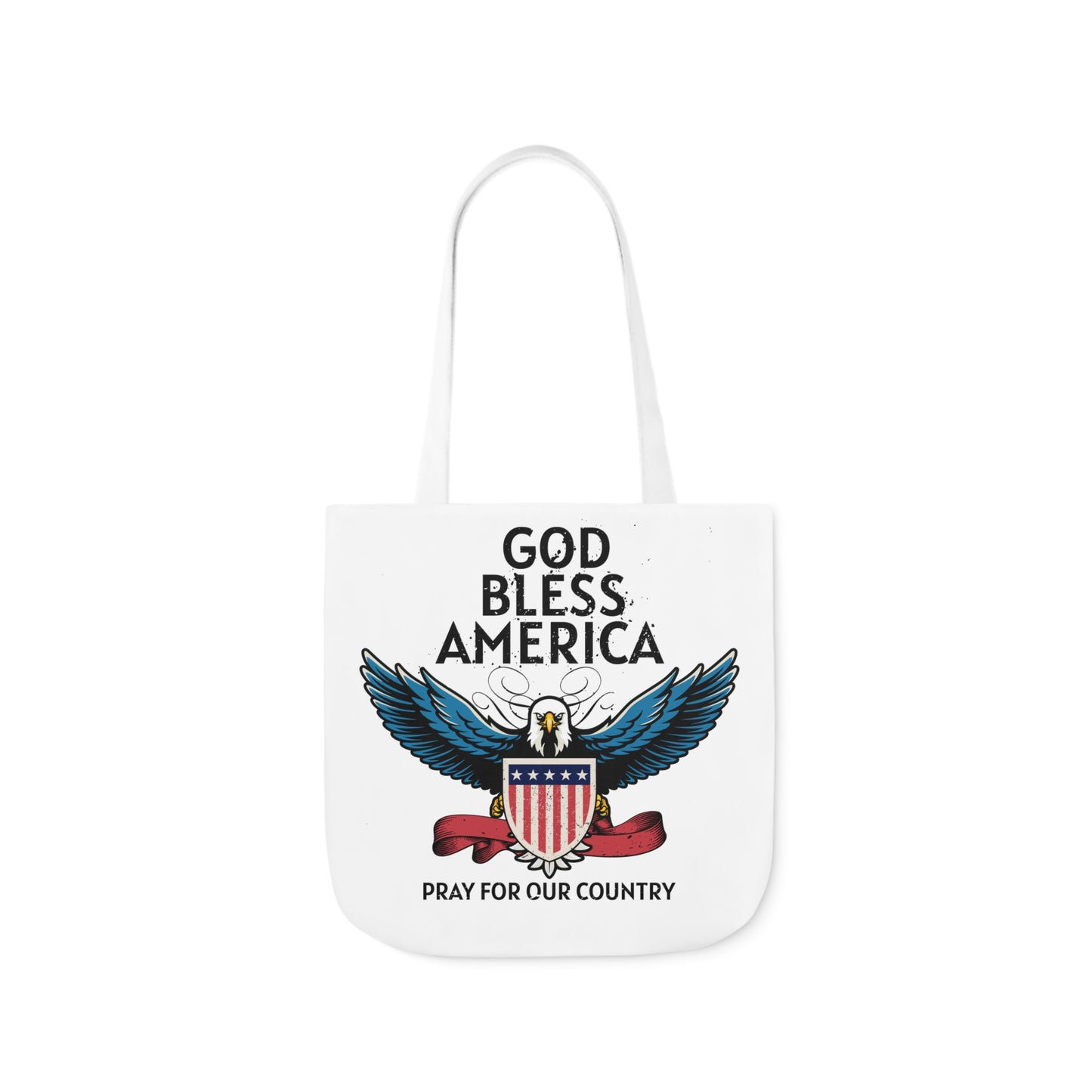 God Bless - Canvas Tote Bag, 5-Color Straps Mother's Day - Father's Day