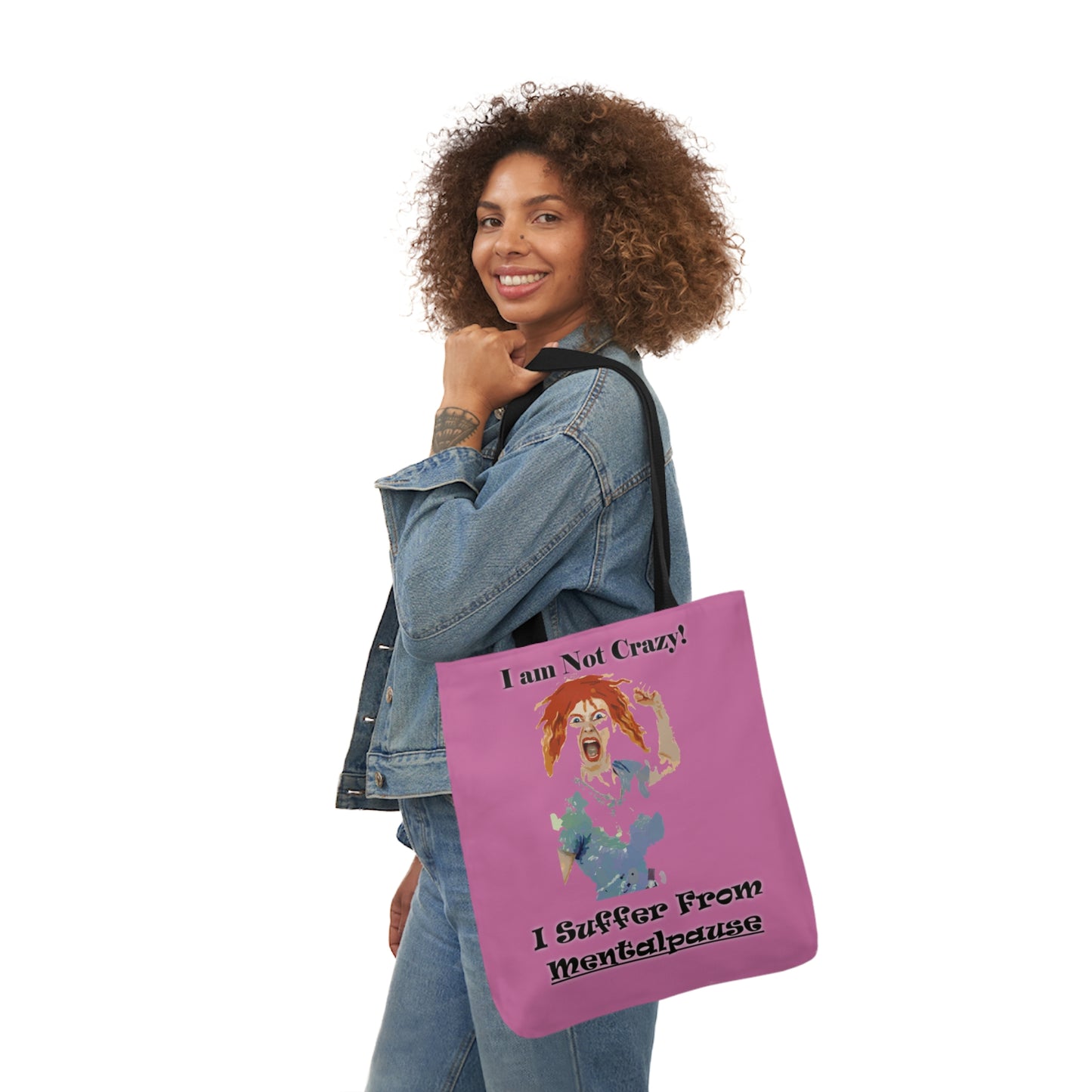 I am not Crazy - Canvas Tote Bag, 5-Color Straps