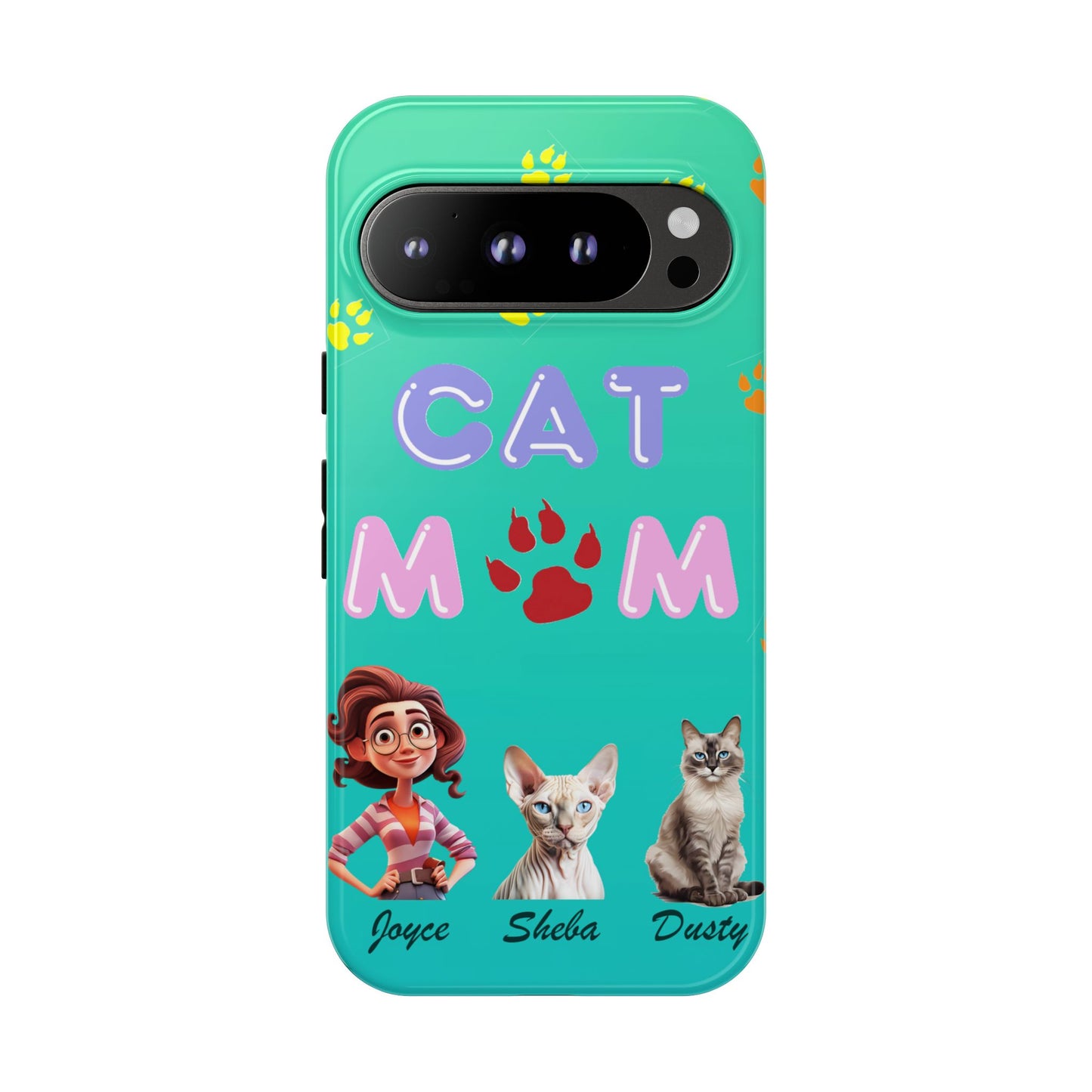 Cat Mom - Tough Cases - Mother's Day - Whimsical