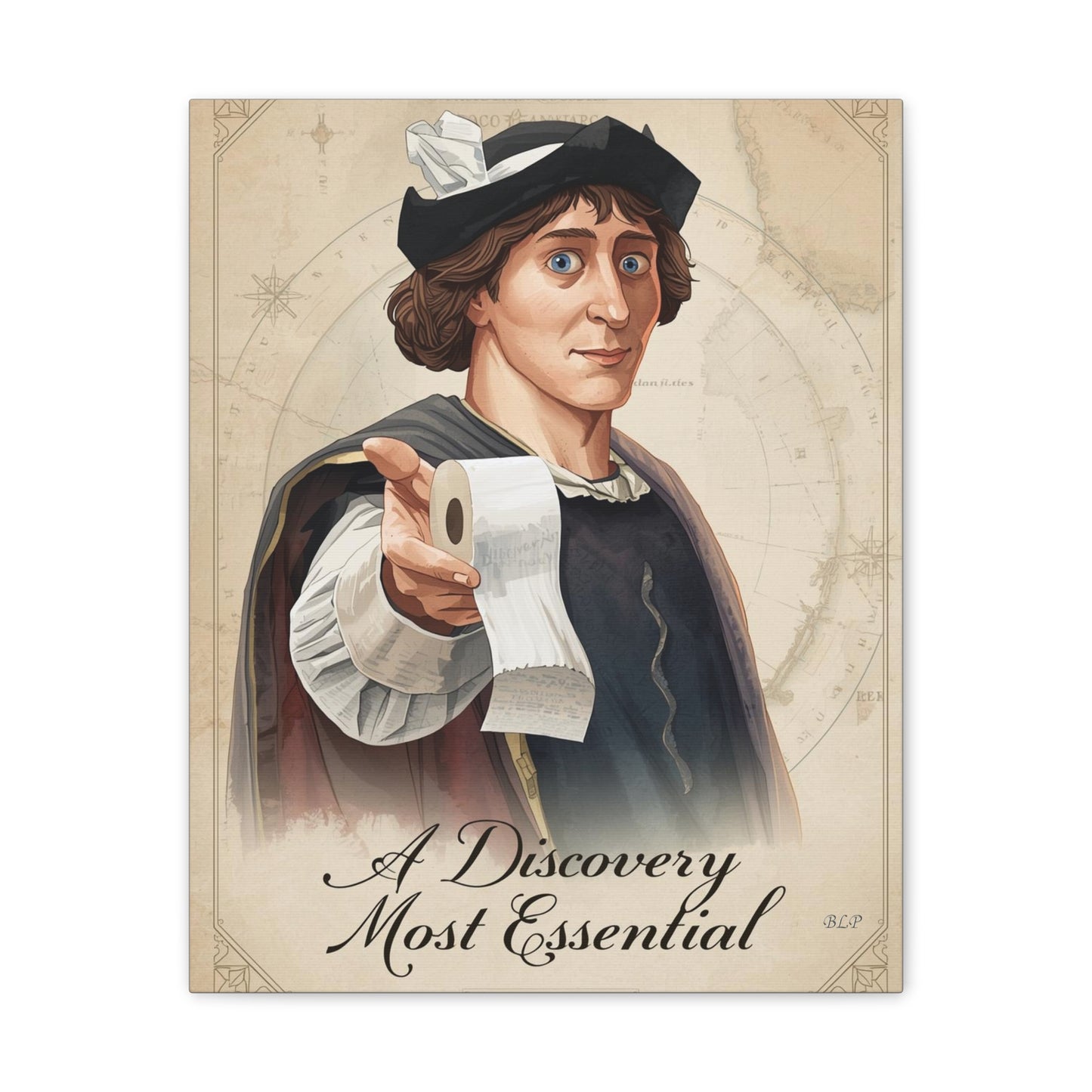 Columbus - Canvas Stretched, 0.75" - 2026 Wall Art - Bathroom Humor