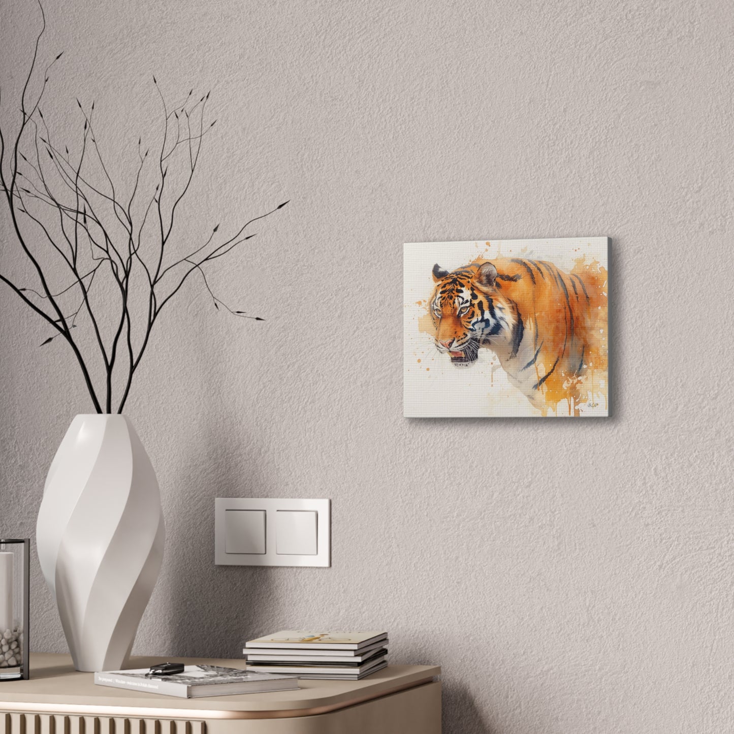Tiger - Canvas Stretched, 0.75" - 2026 Wall Art - Animals