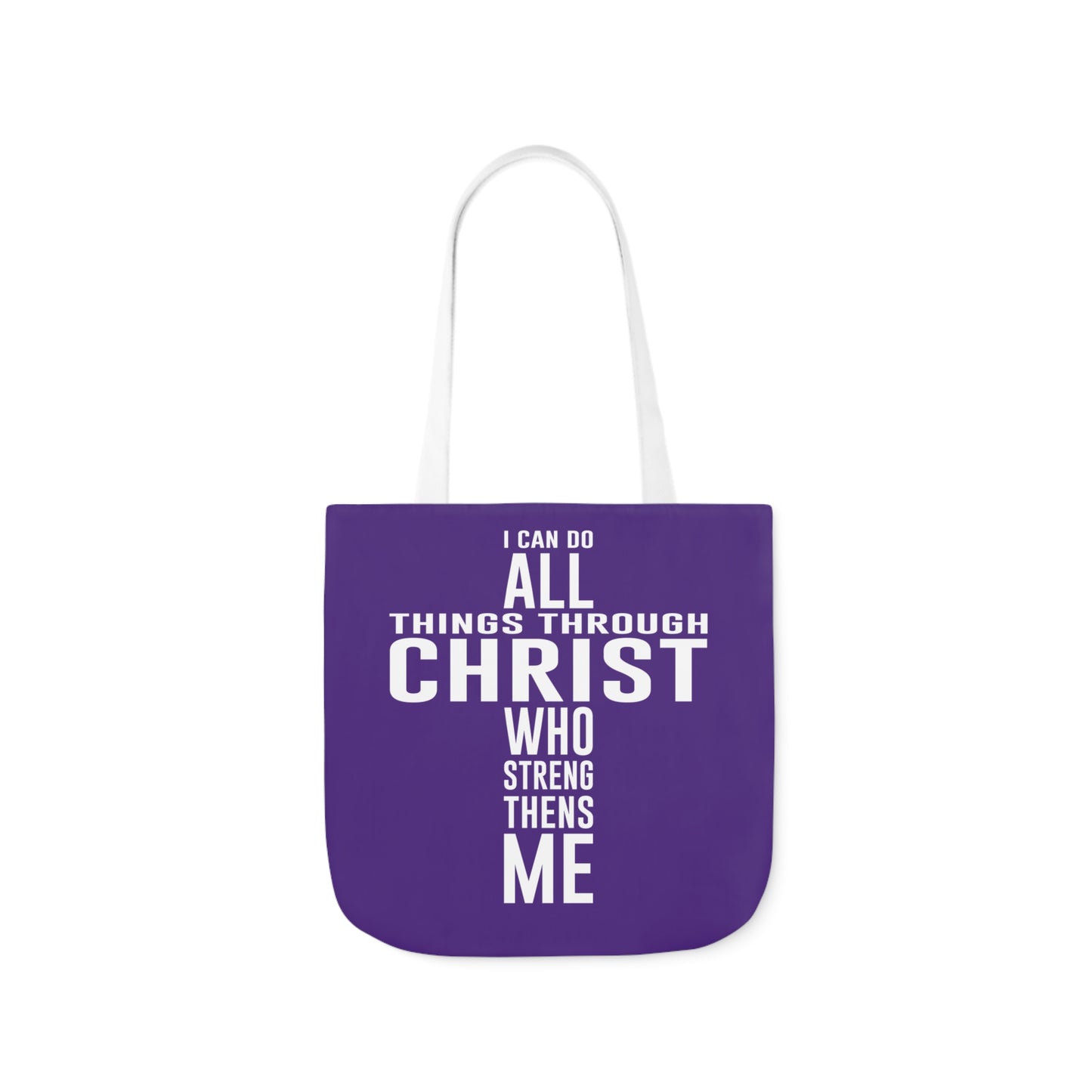 I can do - Canvas Tote Bag, 5-Color Straps - Religious