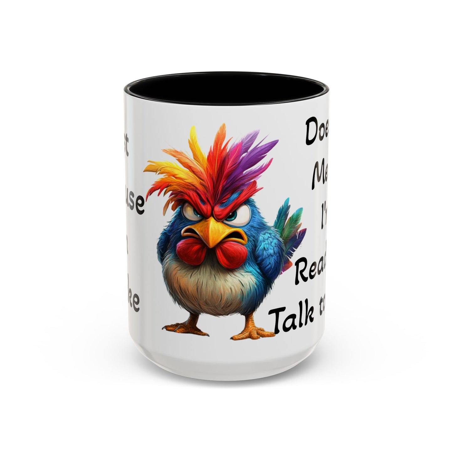 Just Because I'm Awake - Accent Coffee Mug (11, 15oz)