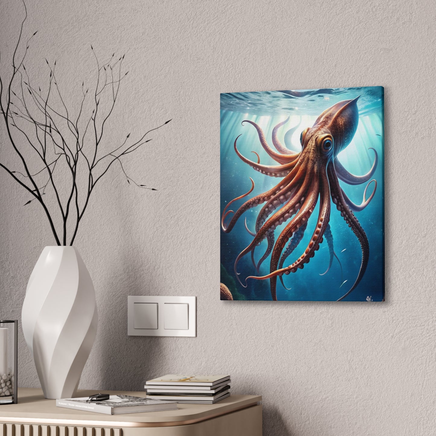 Octopus - Canvas Stretched, 0.75"