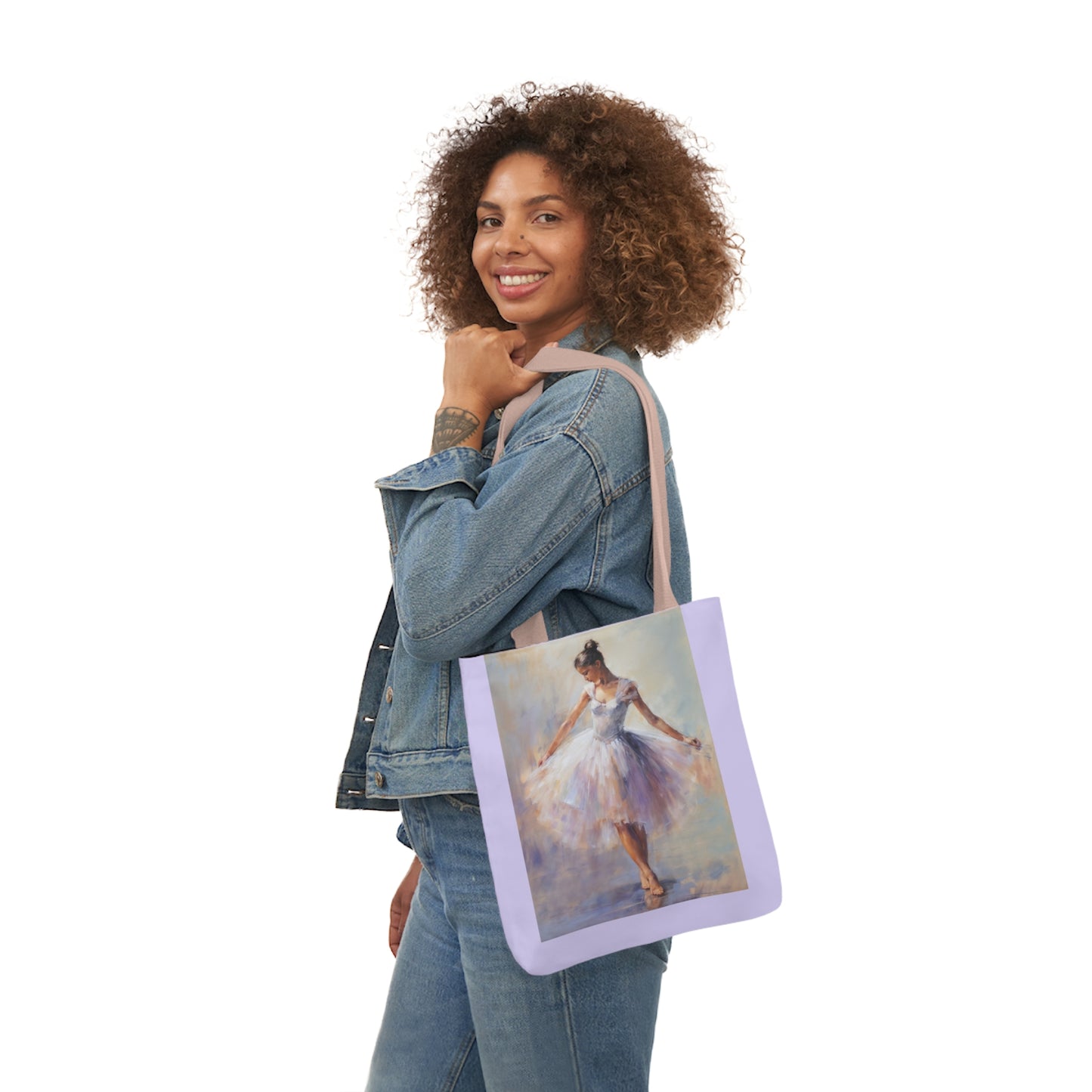 Dancer - Canvas Tote Bag, 5-Color Straps