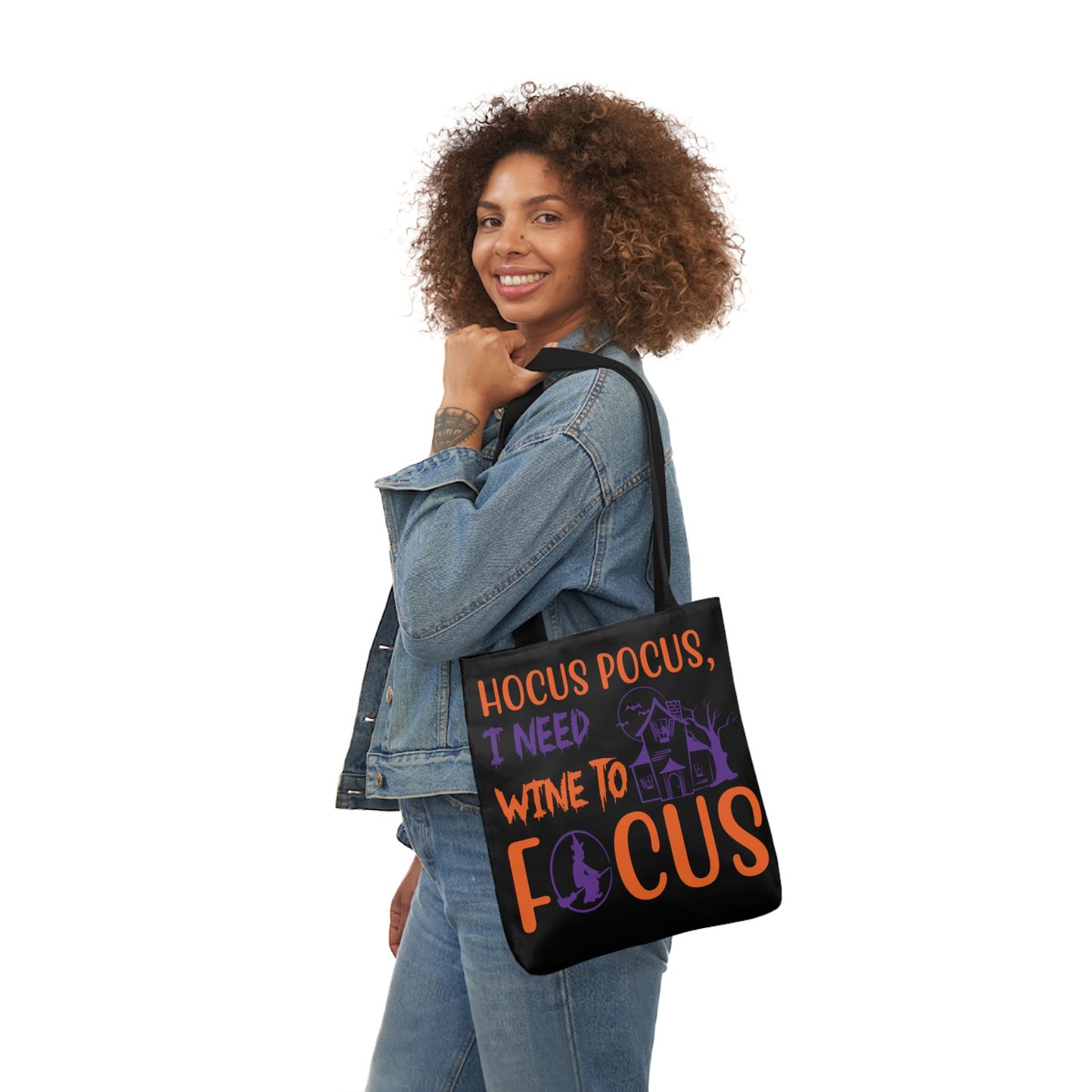 Hocus Pocus - Canvas Tote Bag, 5-Color Straps - Halloween