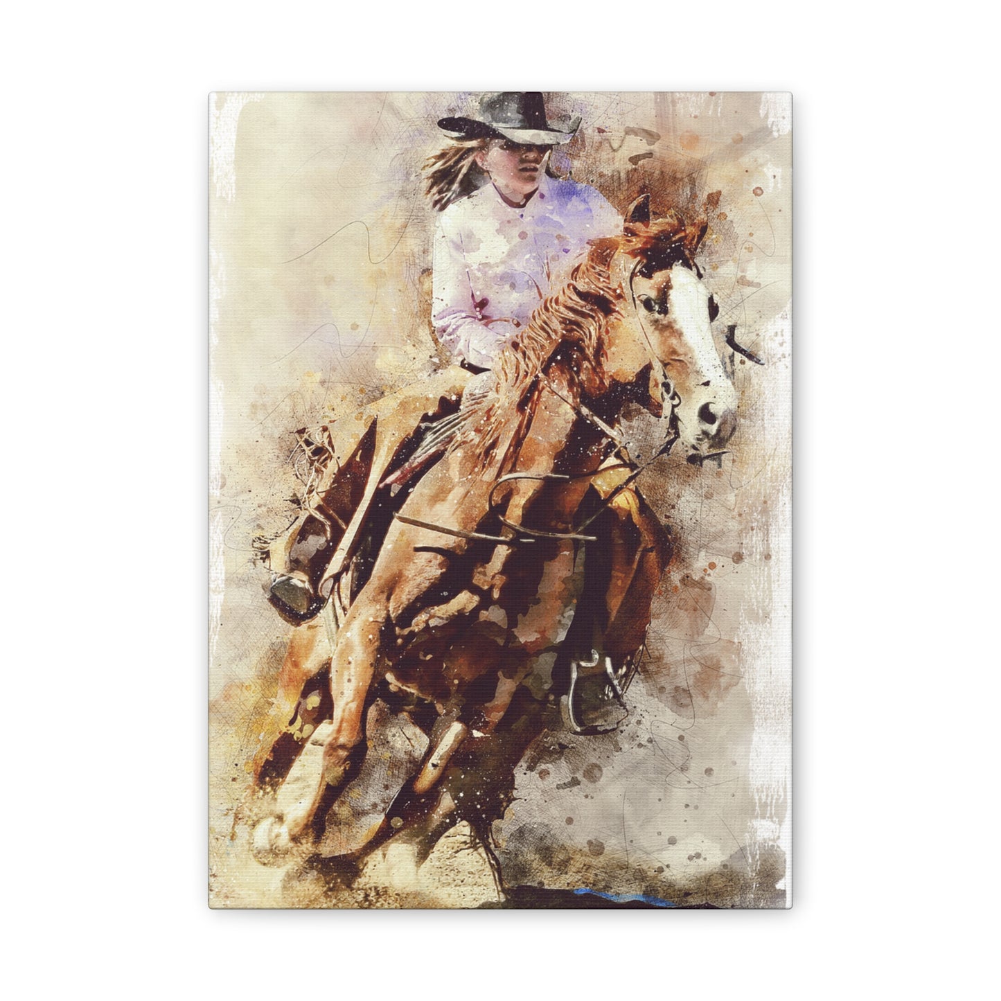 Barrel Racer - Canvas Stretched, 0.75" - Mother's Day