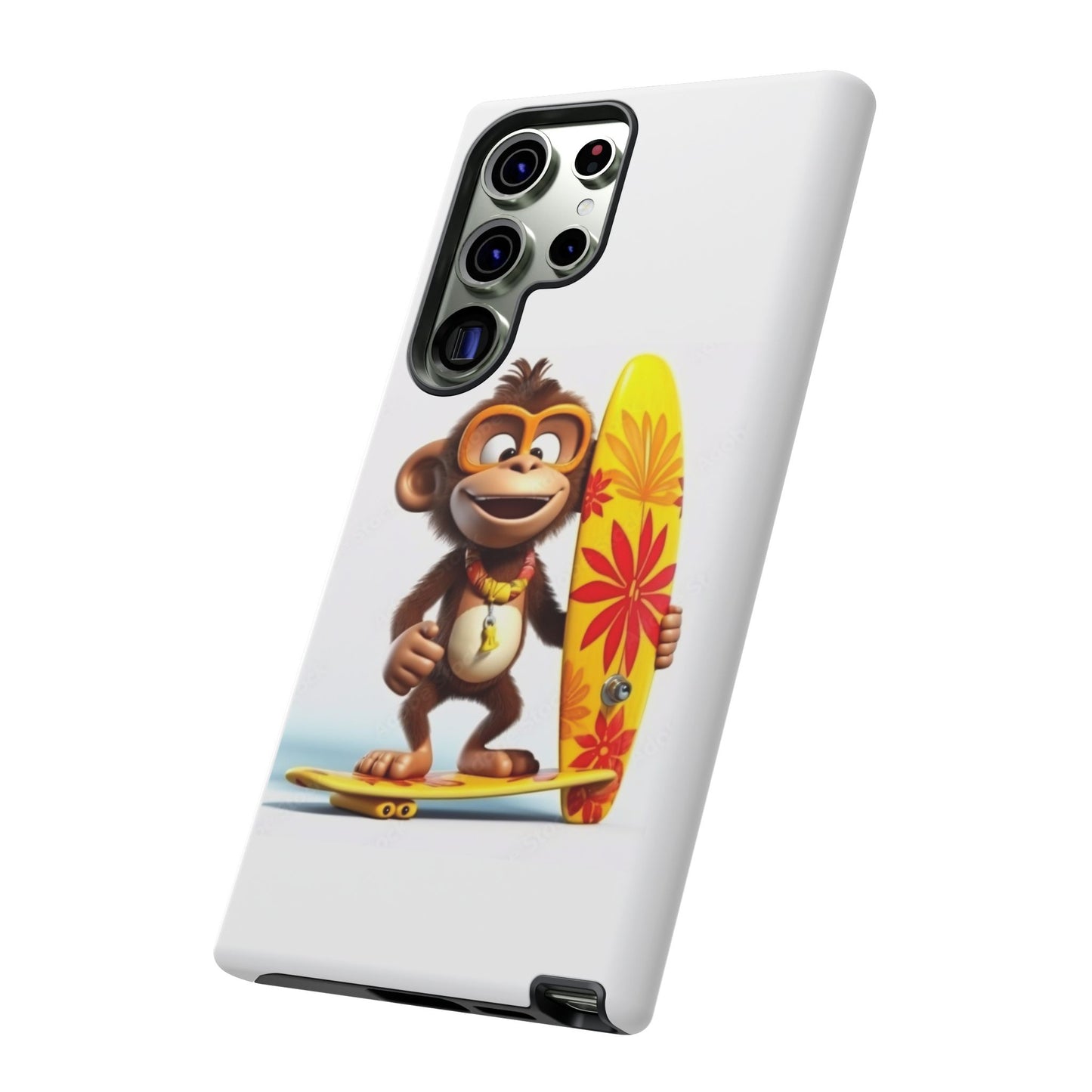 Surfer Monkey -Tough Whimsical Phone Cases