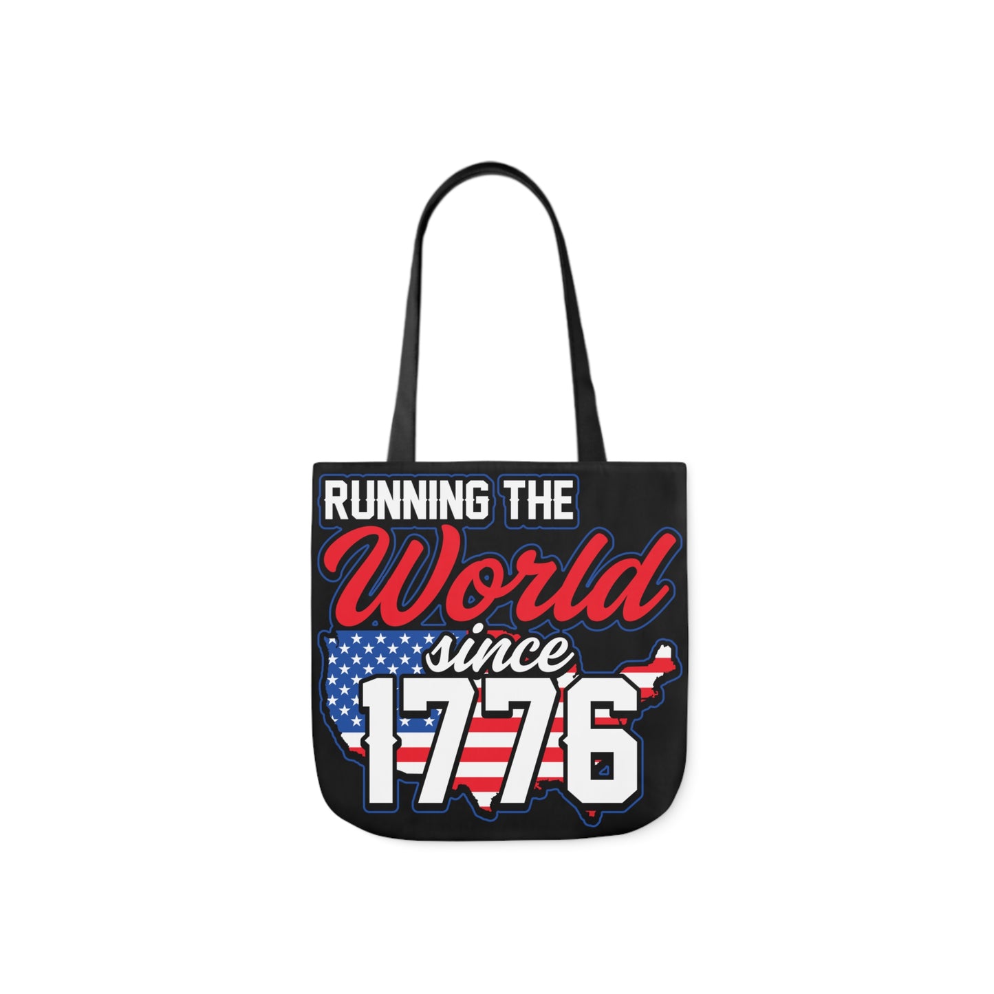 Running the World - Canvas Tote Bag, 5-Color Straps