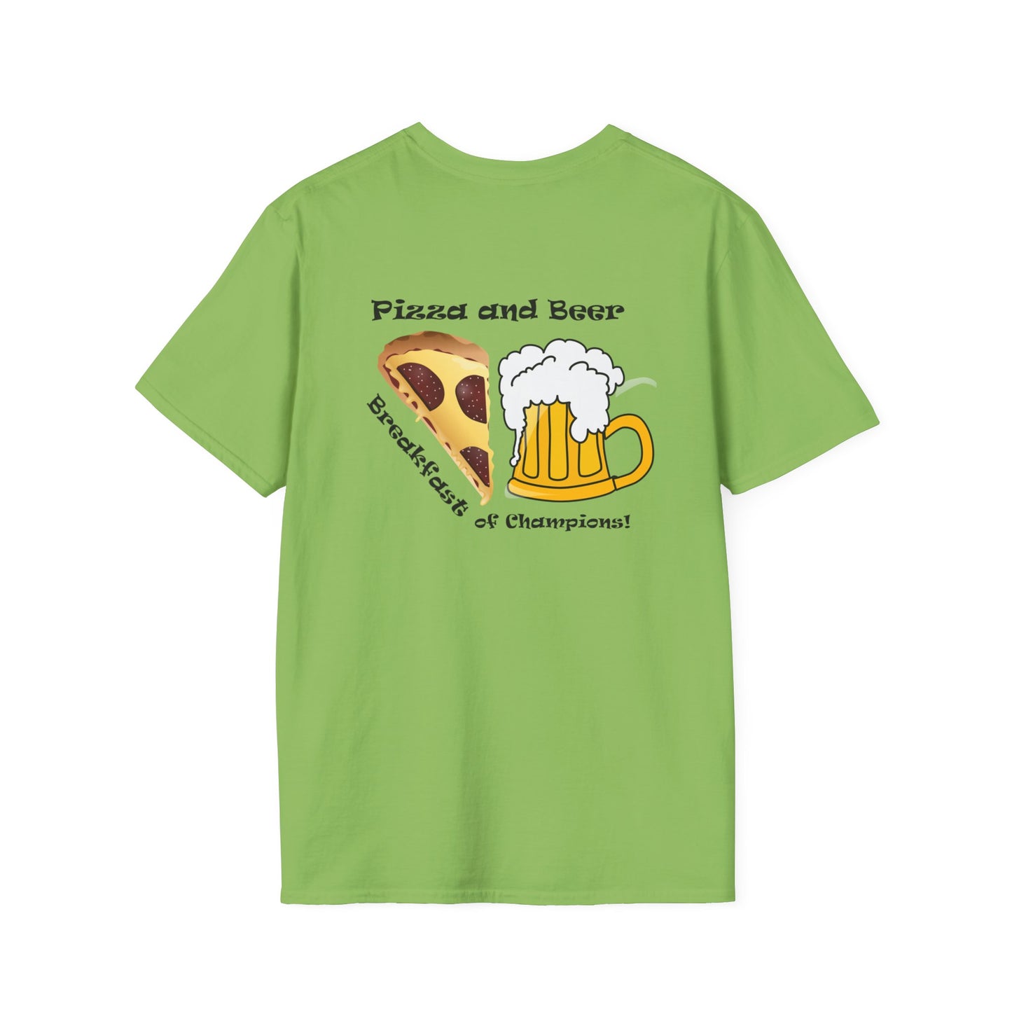 Pizza and Beer - Unisex Softstyle T-Shirt