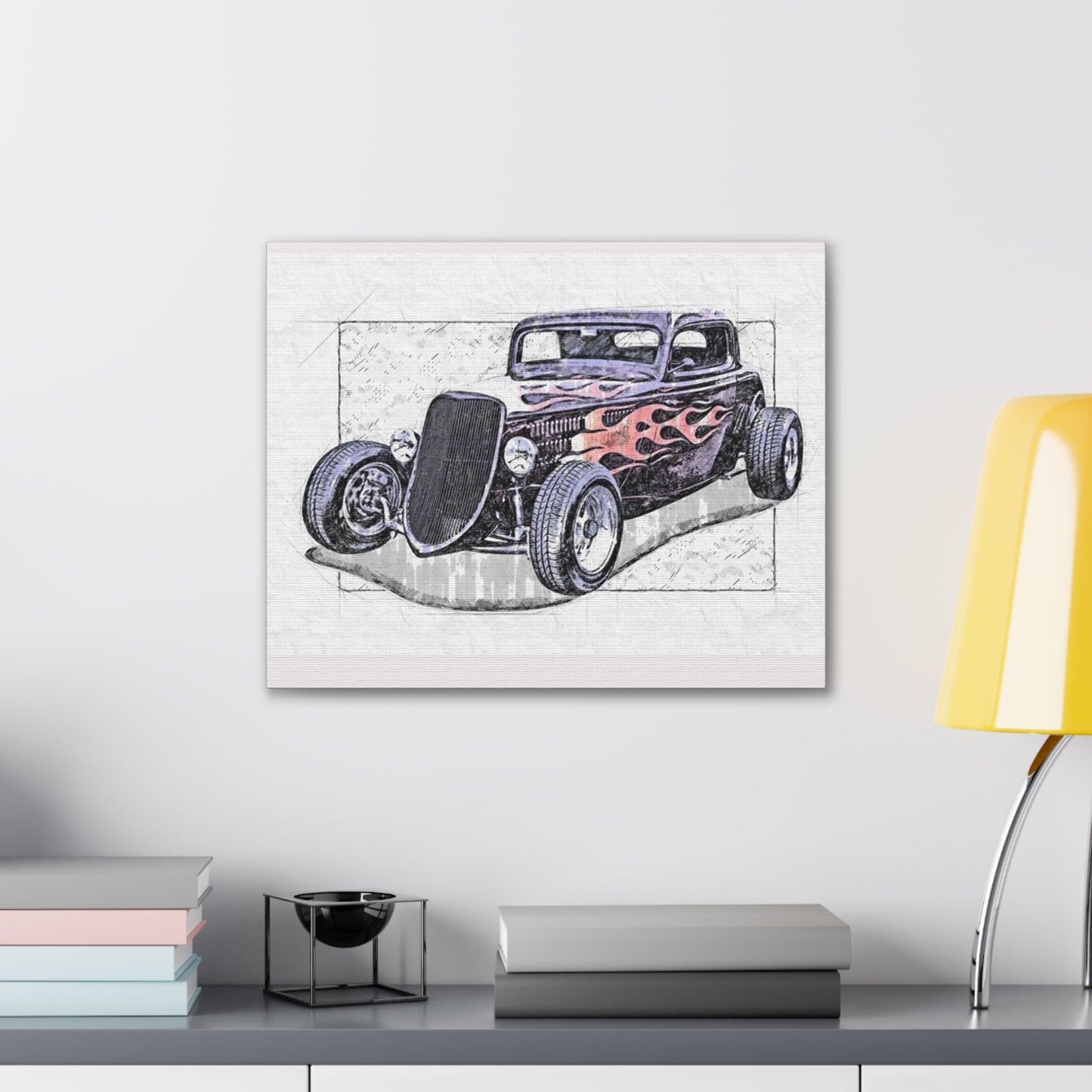 Hot Rod 1 - Canvas Stretched, 0.75" - Father's Day