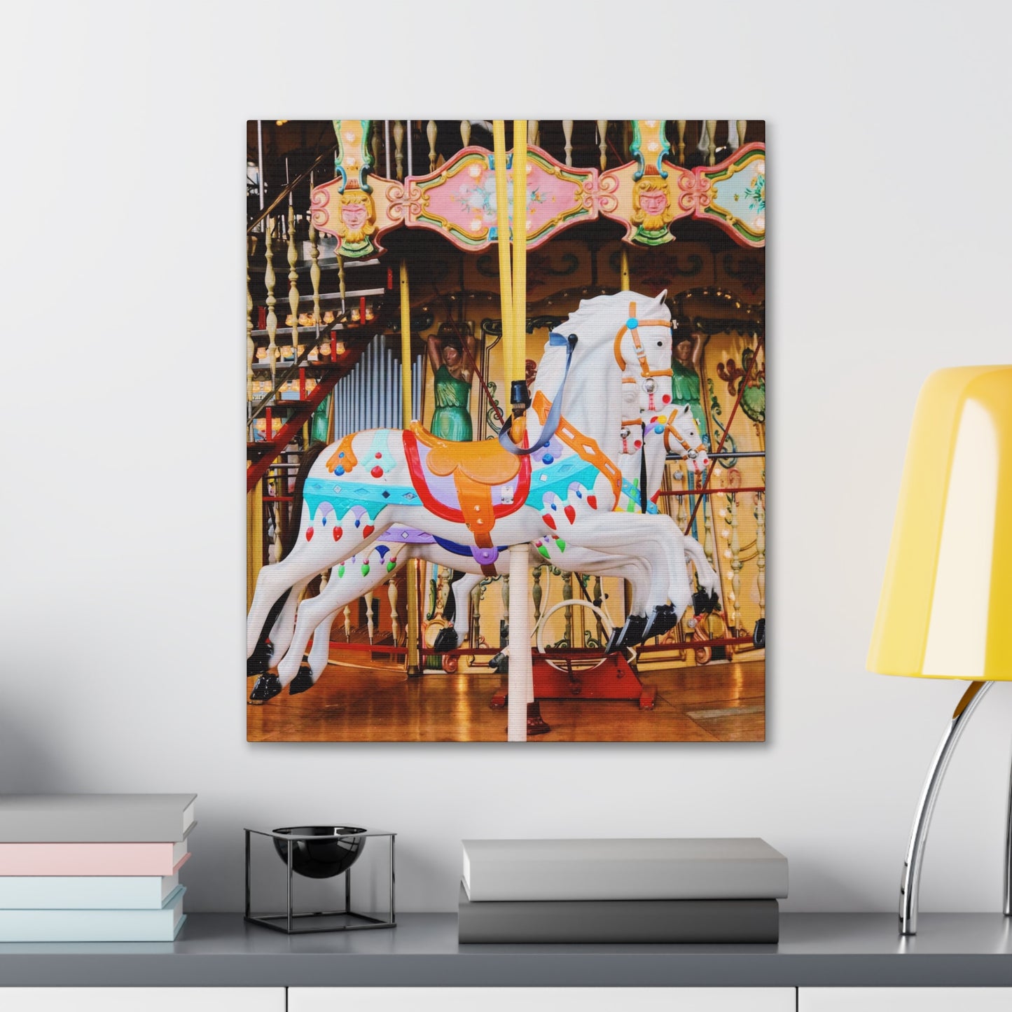 Carousel Horses - Canvas Stretched, 0.75"