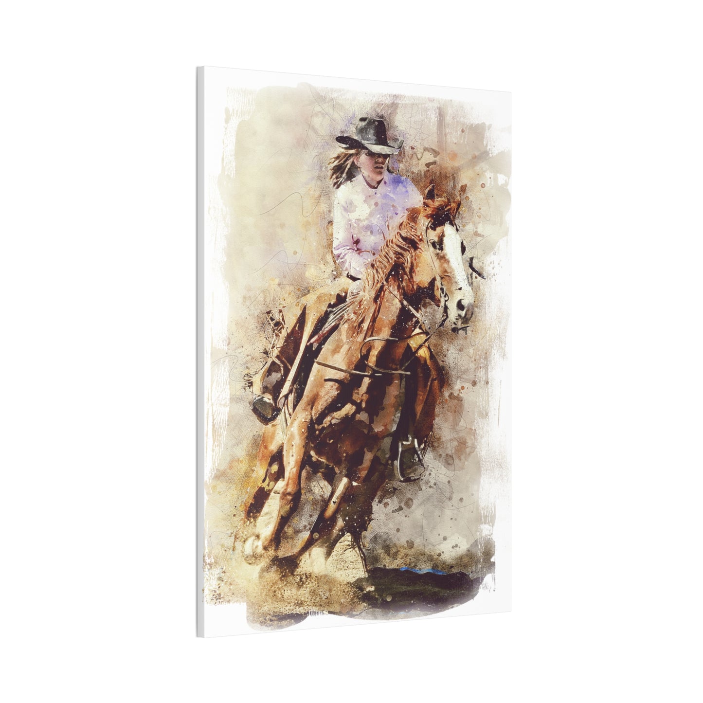 Barrel Racer - Canvas Stretched, 0.75" - Mother's Day