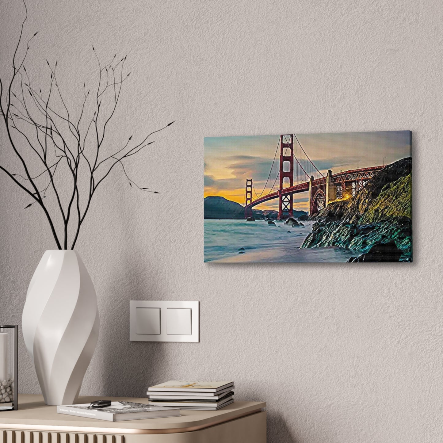 Golden Gate - Canvas Stretched, 0.75"