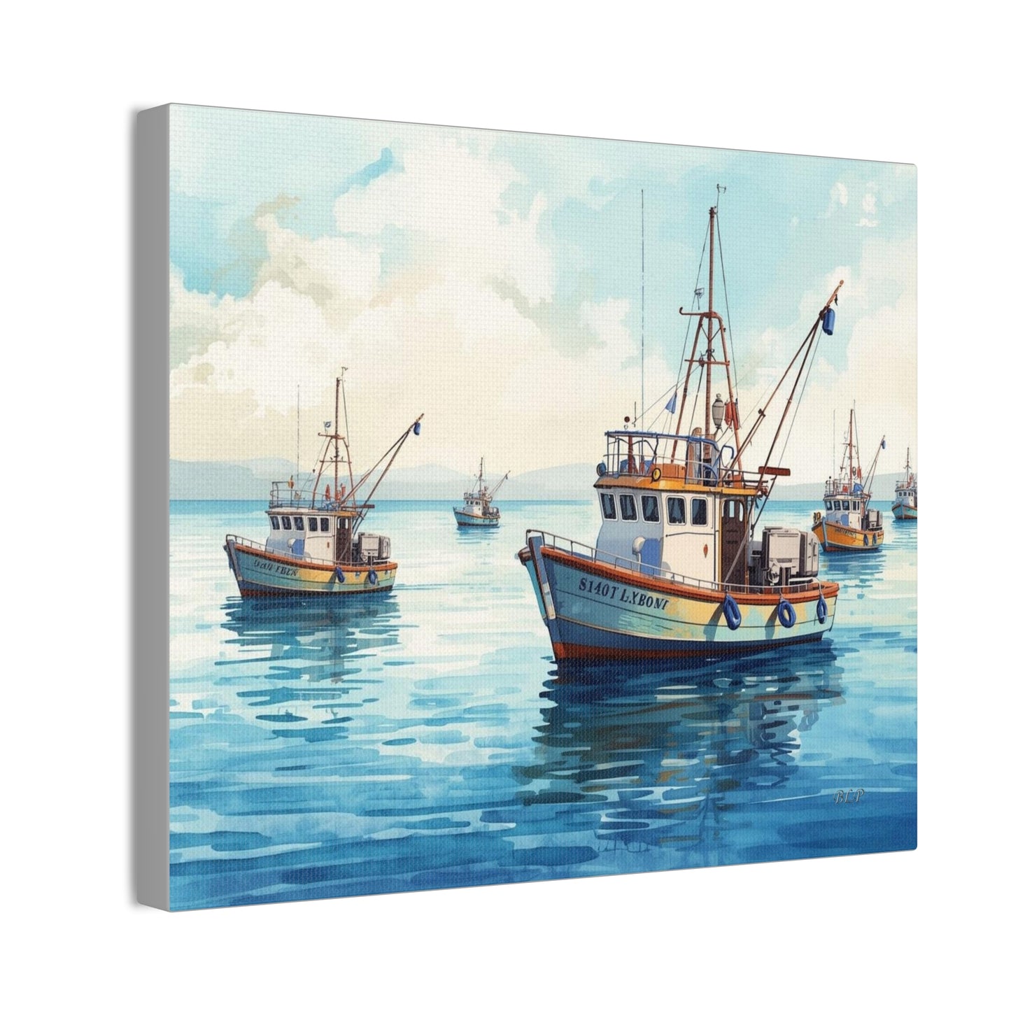 Fishing Fleet - Canvas Stretched, 0.75" - Wall Art 2026 - Scenes