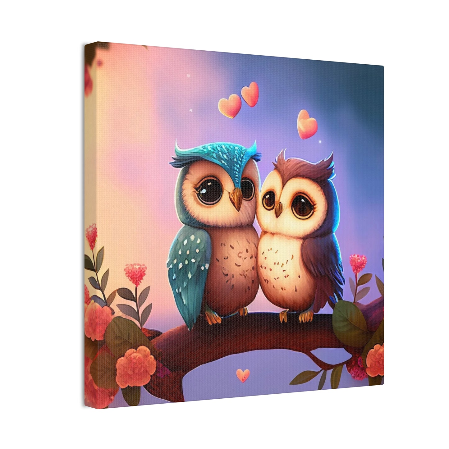 Love Birds - Canvas Stretched, 0.75"