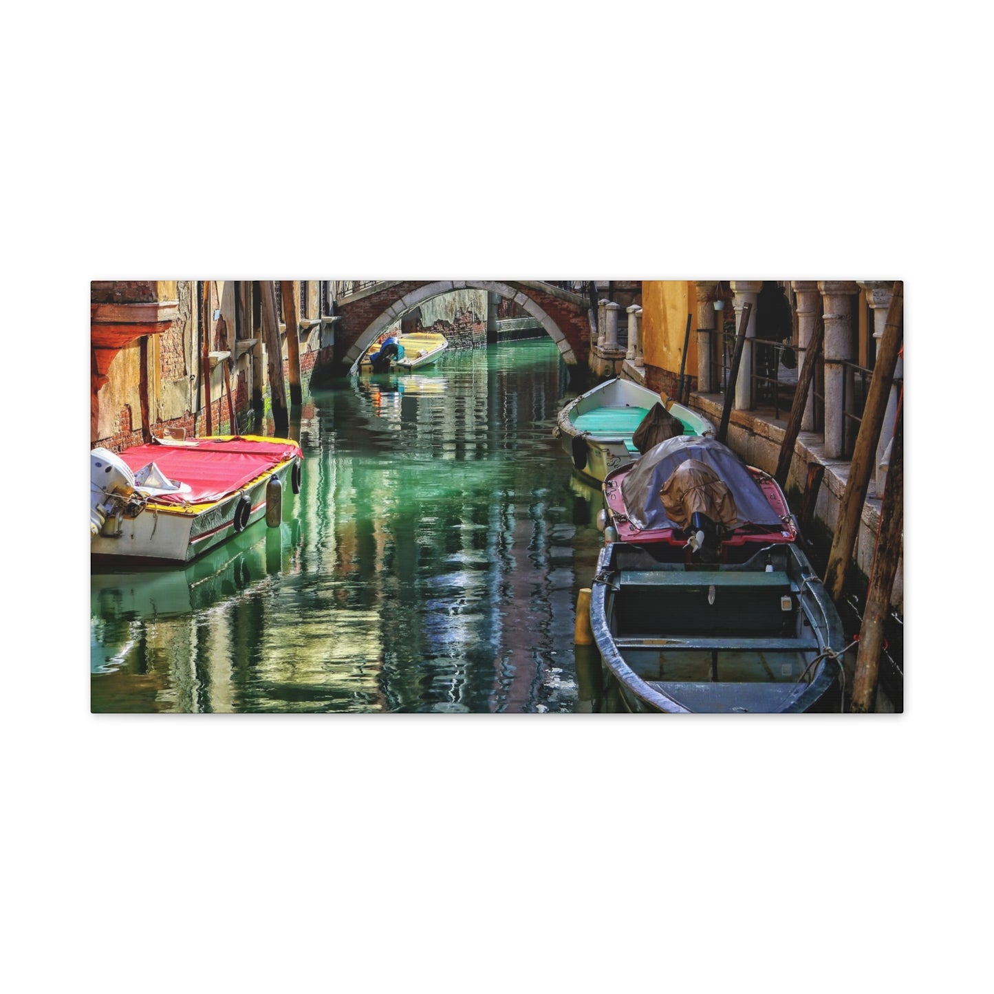 a-Venice Canal 1 - Canvas Stretched, 0.75"