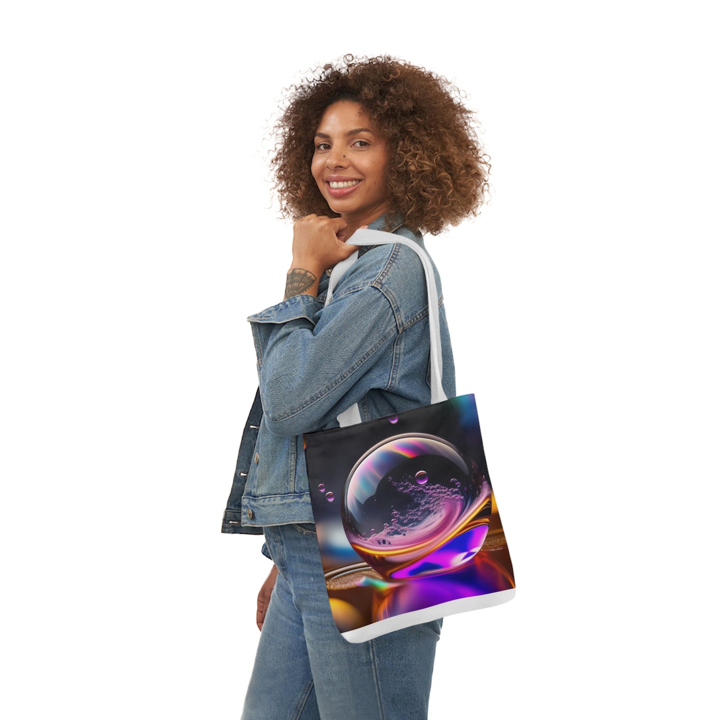 Glass Ball - Canvas Tote Bag, 5-Color Straps