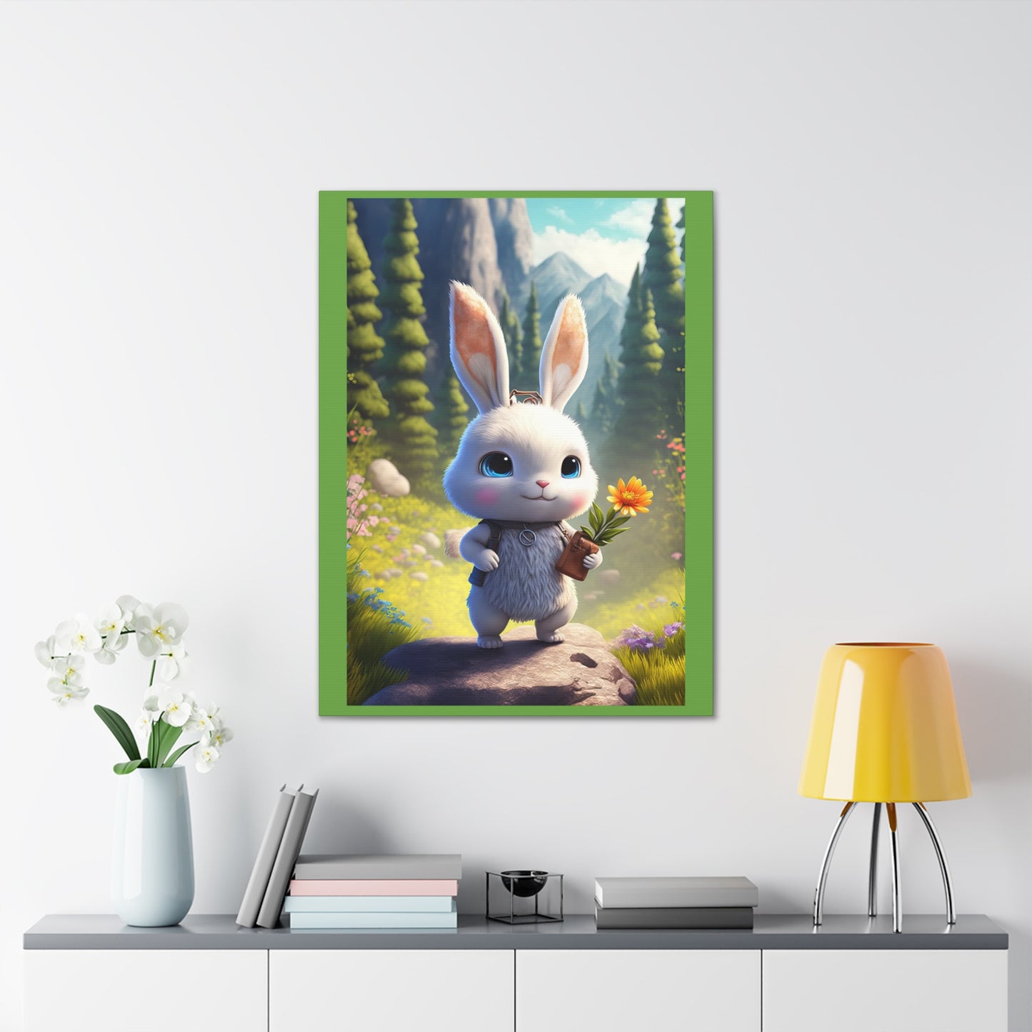 Bunny - Canvas Stretched, 0.75" - Easter