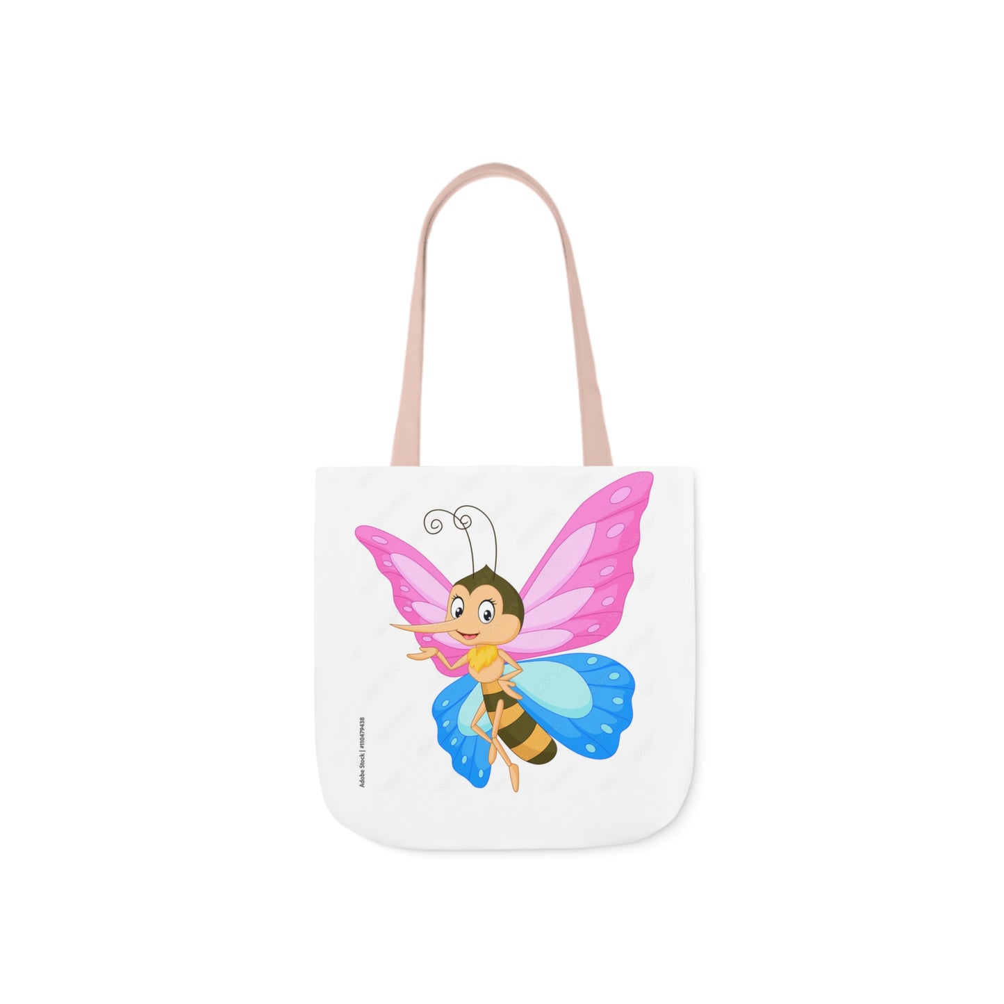 Fairy Bug - Canvas Tote Bag, 5-Color Straps