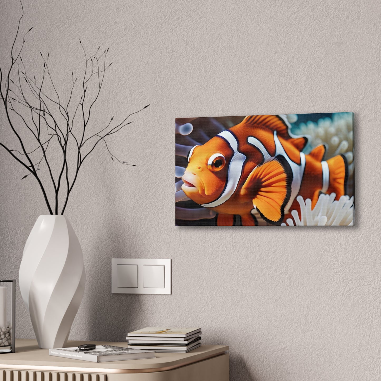 Clown Fish - Canvas Stretched, 0.75"