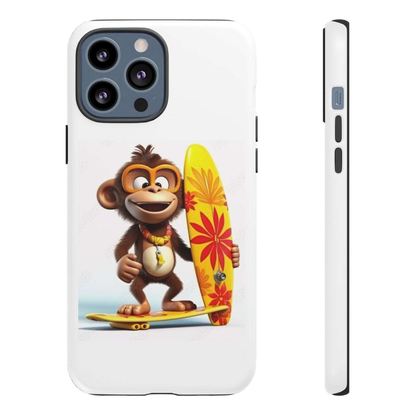 Surfer Monkey -Tough Whimsical Phone Cases