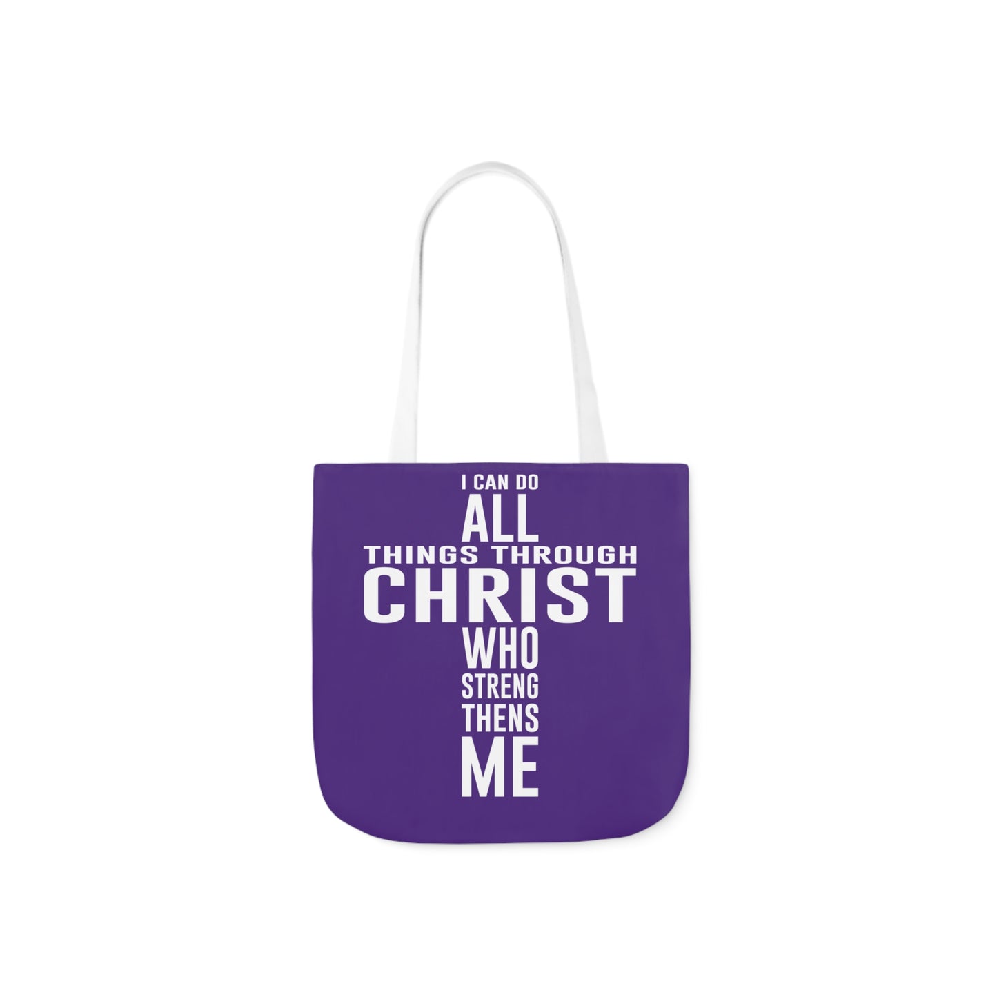 I can do - Canvas Tote Bag, 5-Color Straps - Religious