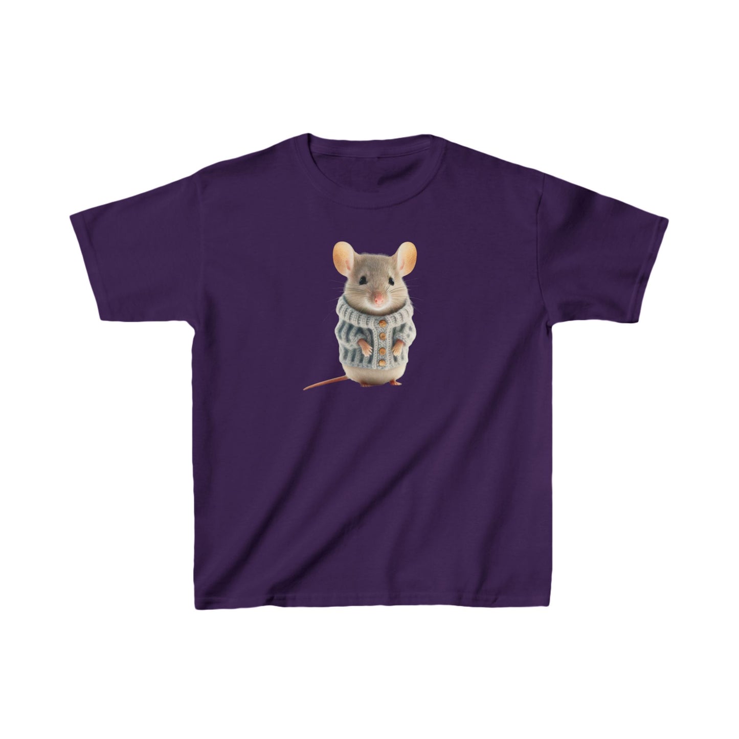 Kids H= Mouse in a Sweater - Heavy Cotton™ T-Shirts