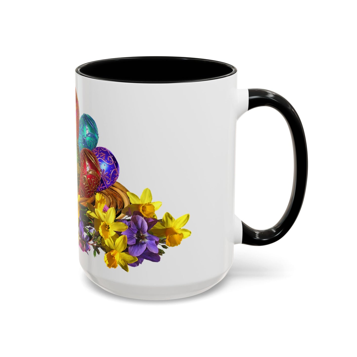 Easter Eggs - Accent Coffee Mug (11, 15oz) - Easter