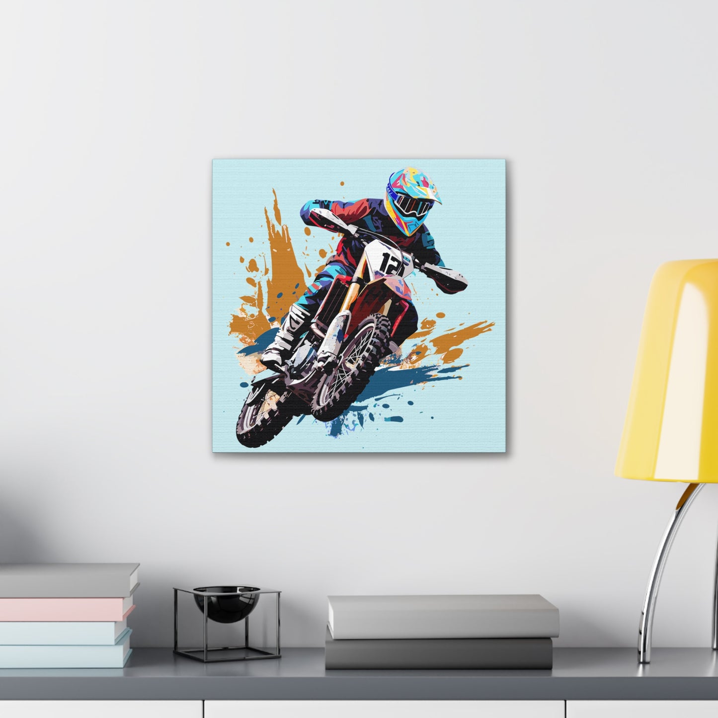 Moto Cross - Canvas Stretched, 0.75" - 2026 Wall Art - Sports