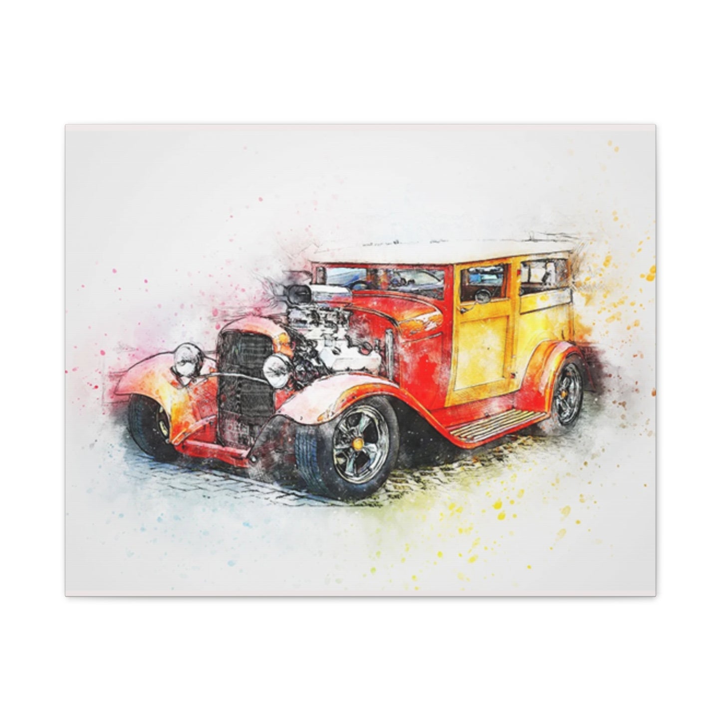 Hot Rod - Canvas Stretched, 0.75" - Father's Day