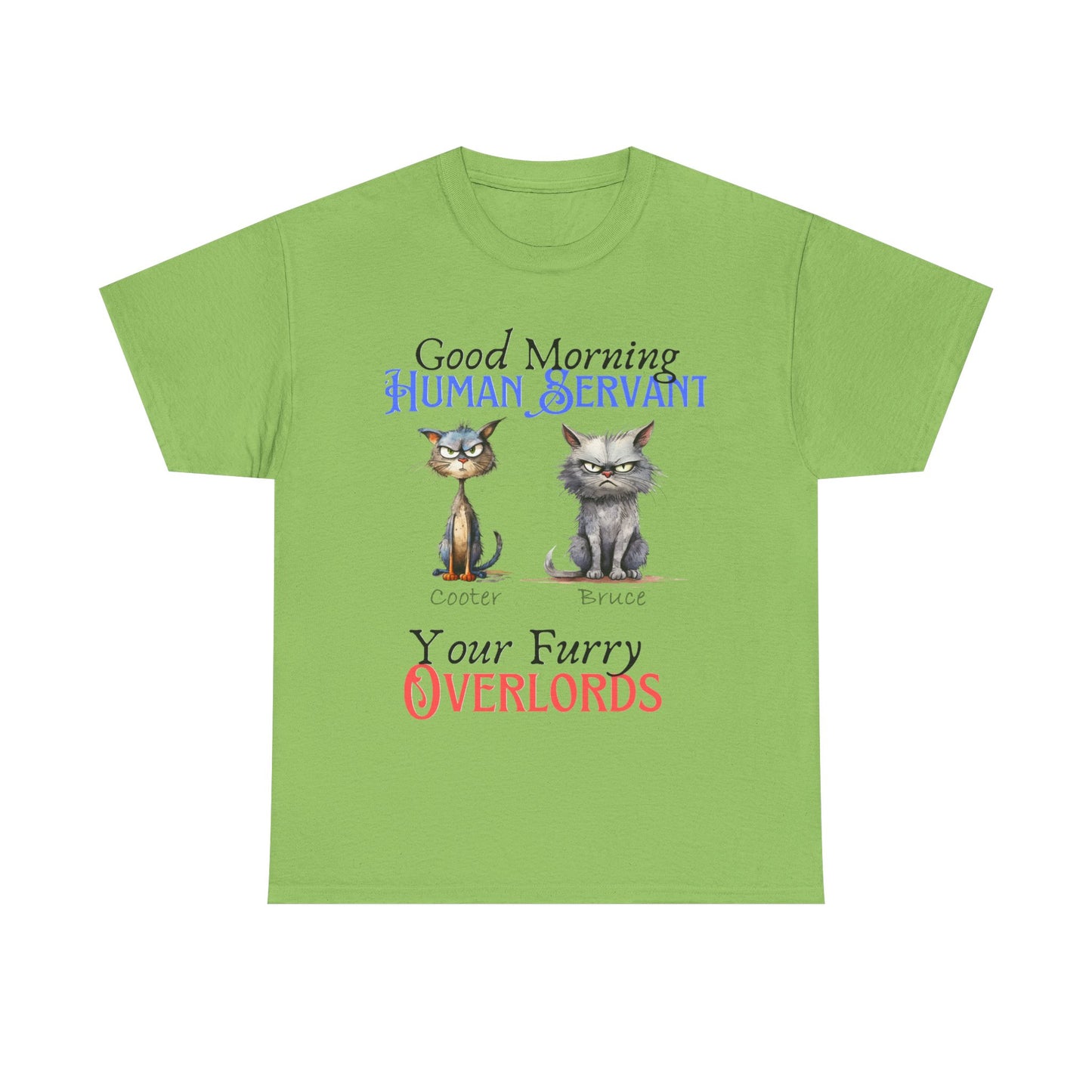 Furry Overlord - Personalized - Unisex Heavy Cotton Tee - Mother's Day - Father's Day - T-Shirts