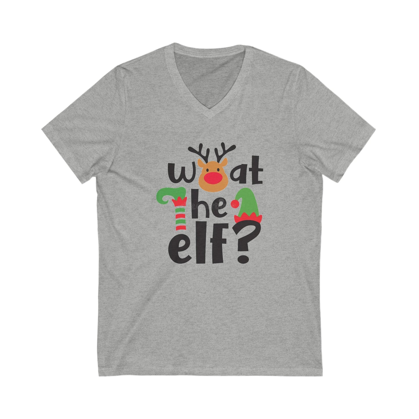 What the Elf - Unisex Jersey Short Sleeve V-Neck T-Shirt