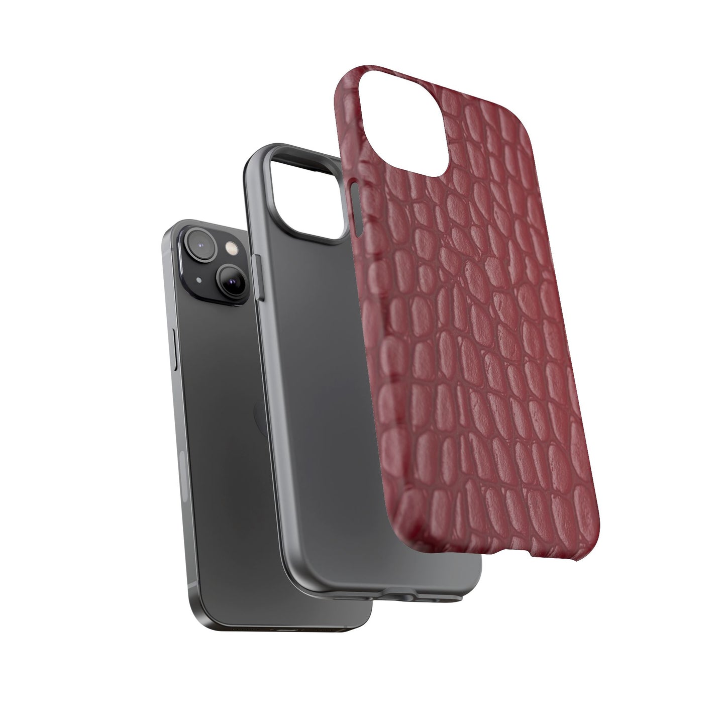 Red Leather - Tough Cases - Whimsical Phone Cases