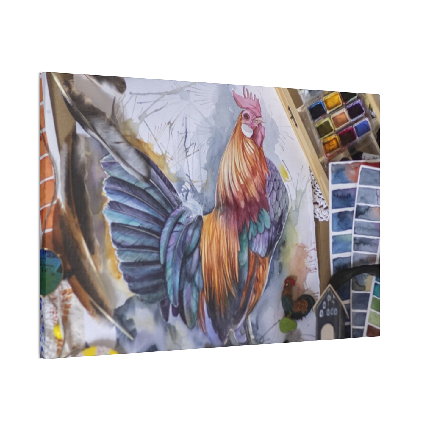 Rooster Art - Canvas Stretched, 0.75"