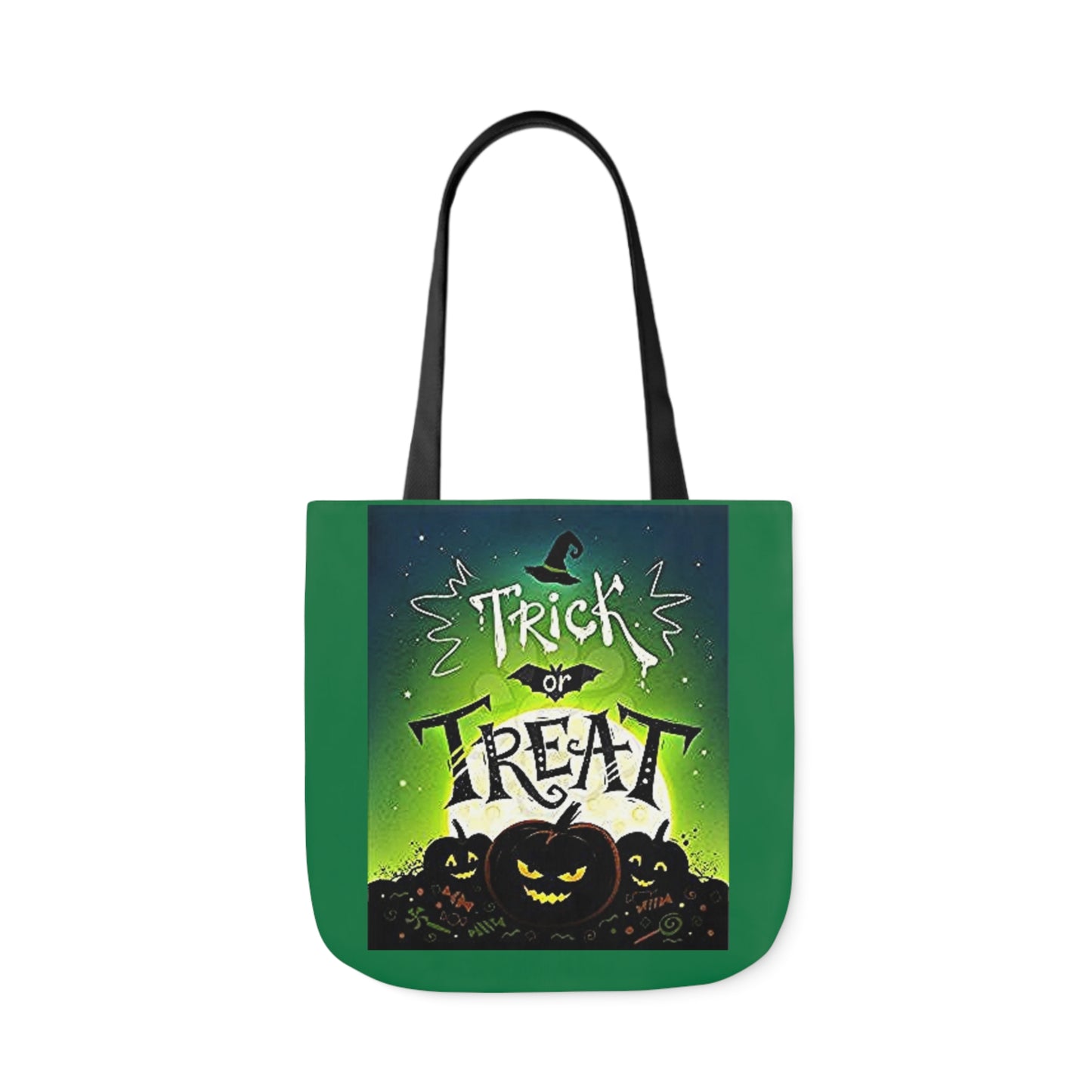 Trick or Treat - Canvas Tote Bag, 5-Color Straps - Halloween