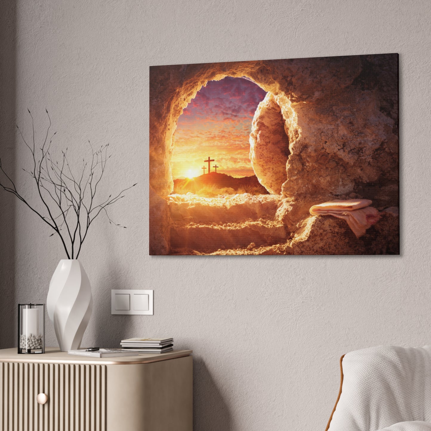 Resurrection - Canvas Stretched, 0.75" - Easter - Mother's Day - Father's Day