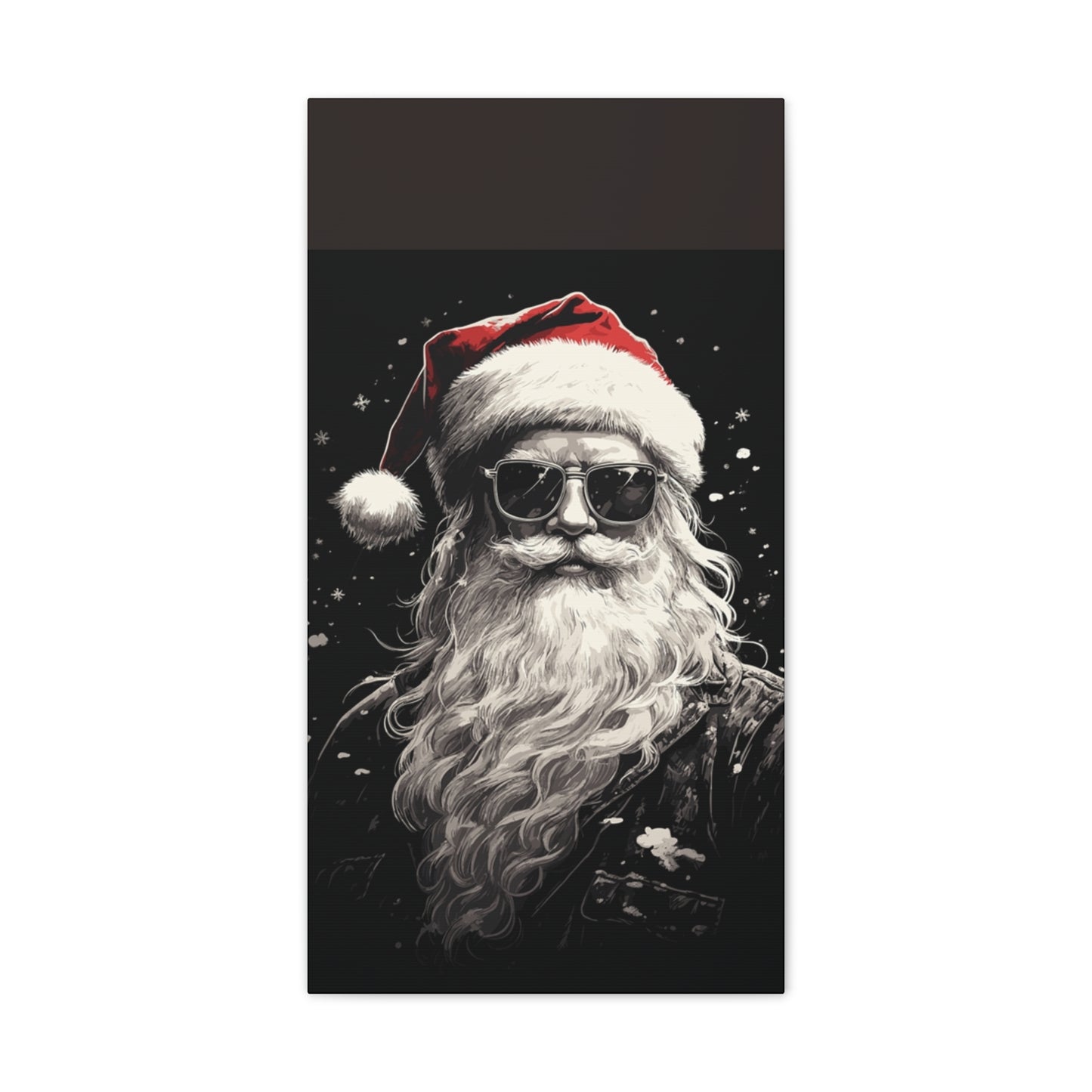 Hip Santa - Canvas Stretched, 0.75" - Christmas