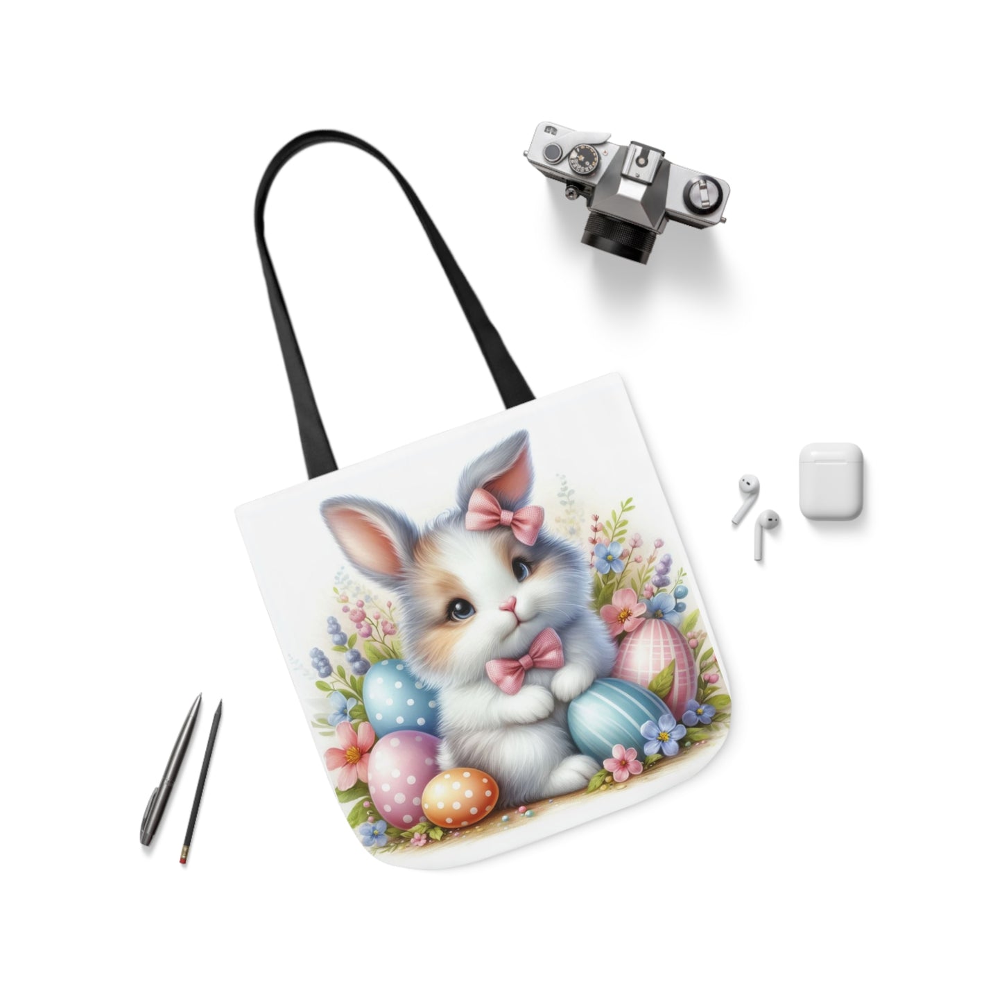 Easter - Canvas Tote Bag, 5-Color Straps -